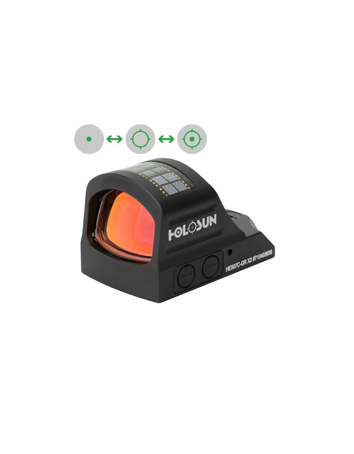 POINT ROUGE HOLOSUN HE507C-GR VERT
