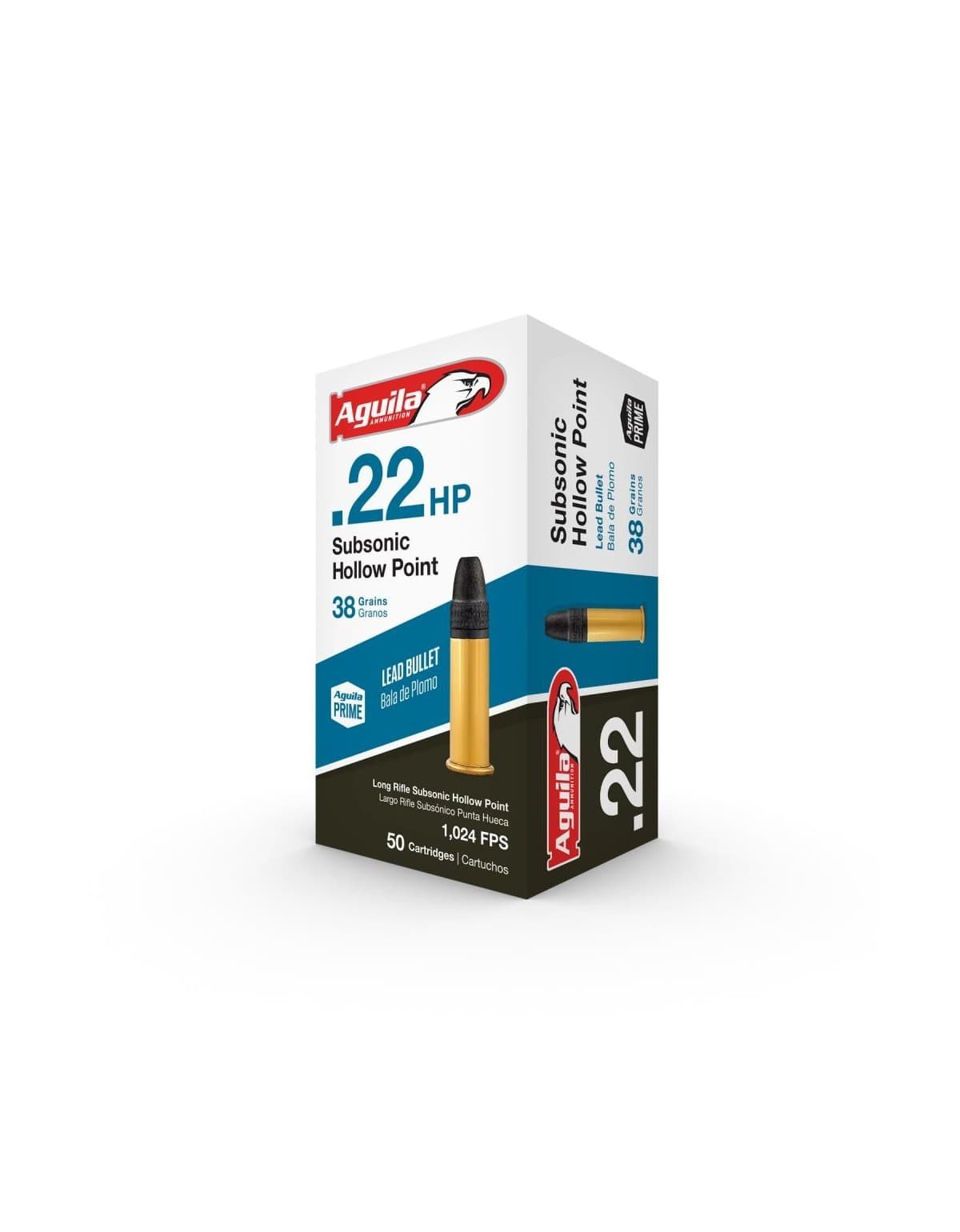CARTOUCHE AGUILA C/22 LR SUBSONIQUE SP 40 GRS // X50