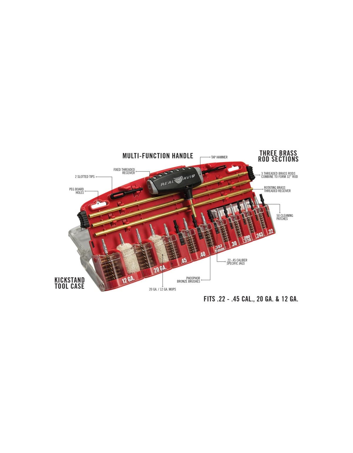 REAL AVID KIT DE NETTOYAGE UNIVERSEL GUN BOSS PRO