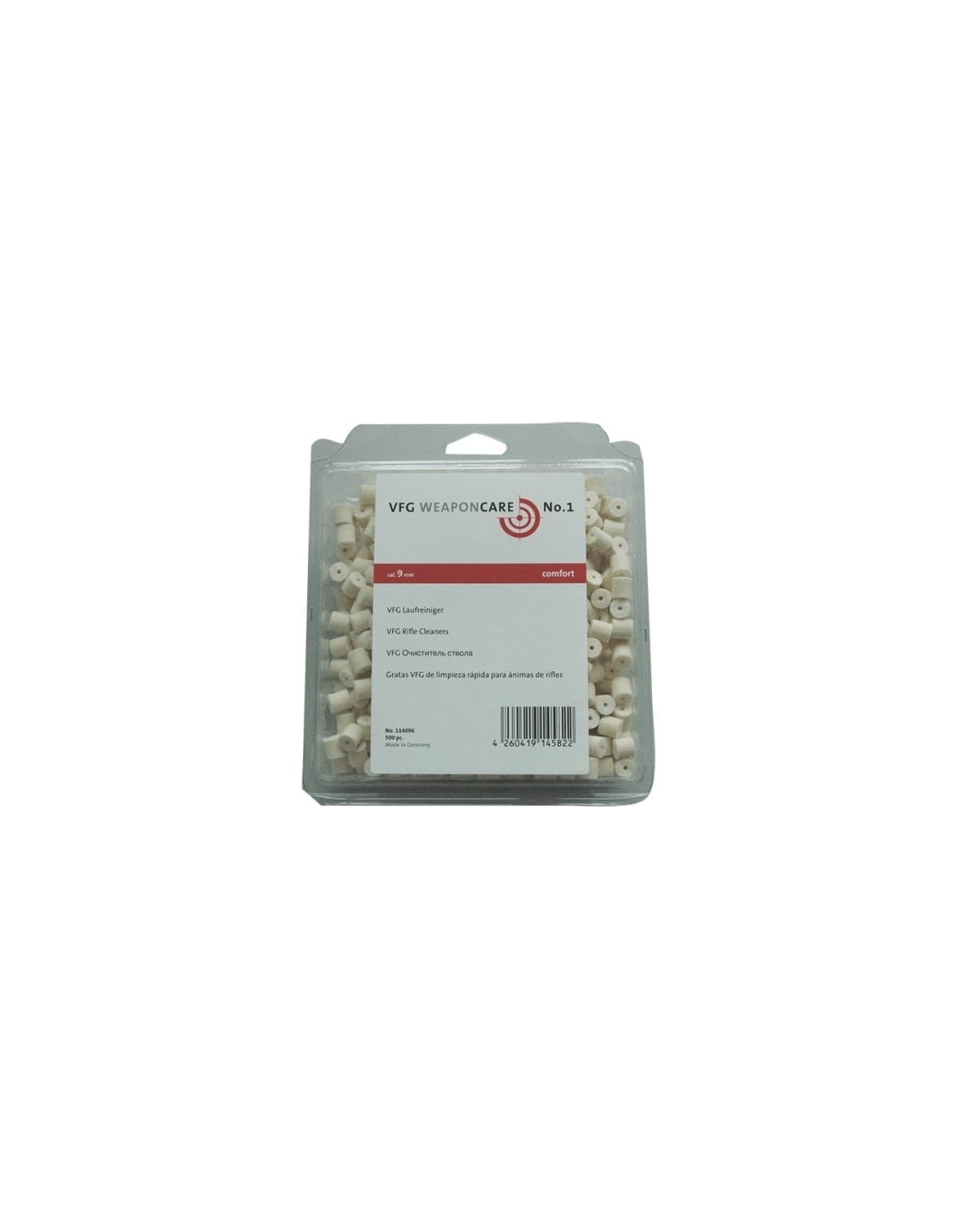 TAMPONS DE NETTOYAGE VFG CAL 9MM X500
