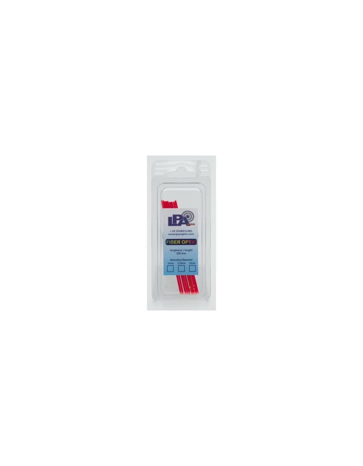FIBRE OPTIQUE LPA DIAM 1MM ROUGE X10