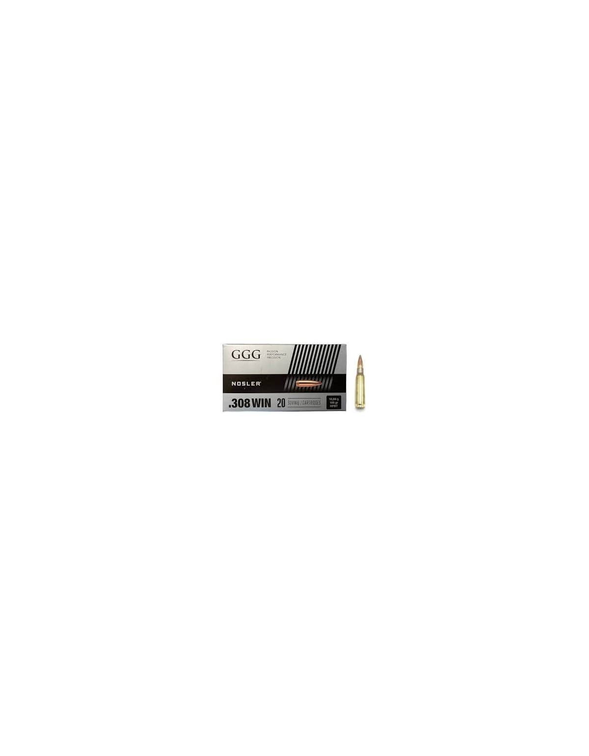 MUNITION NOSLER CAL 308 175GR RDF HPBT X20