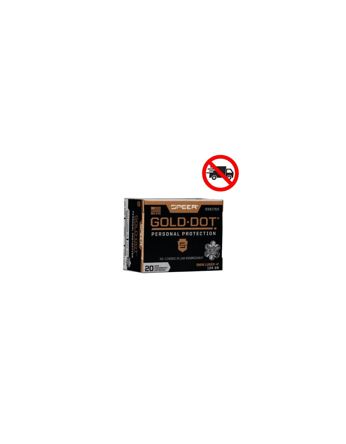 MUNITIONS SPEER 9MM 124GR GDHP  GOLD DOT
