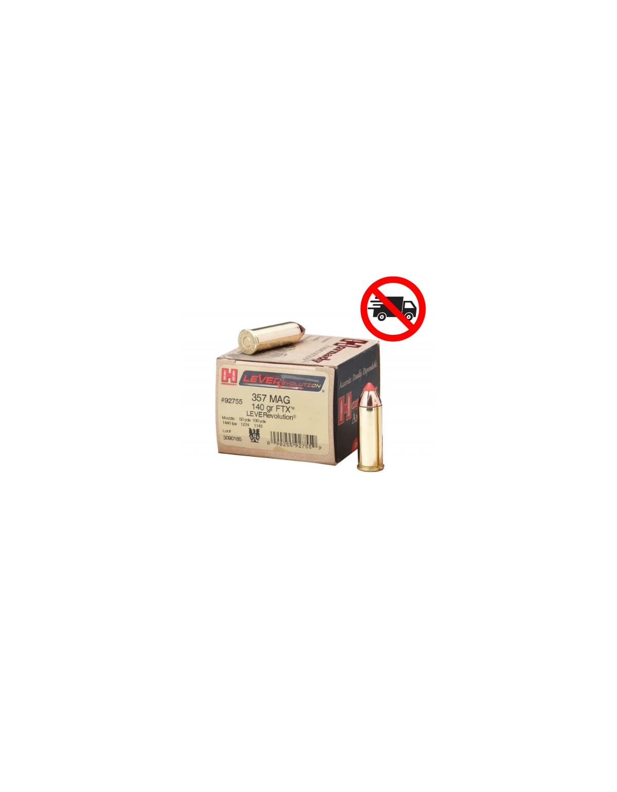 MUNITION HORNADY 357 MAG 140GR FTX X25