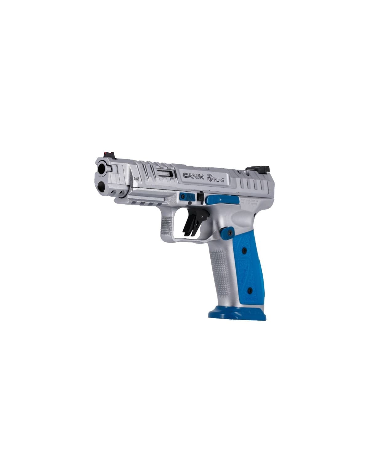 PISTOLET CANIK SFX RIVAL S CHROME CALIBRE 9X19 BLUE