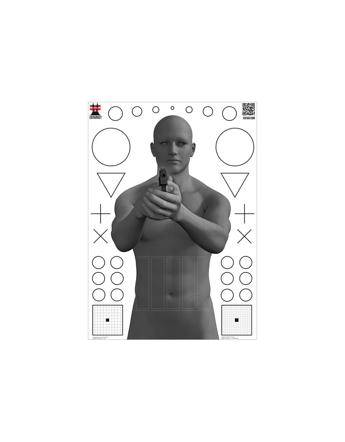 CD TARGET Silhouette One - 50 cibles (anti-reflets)