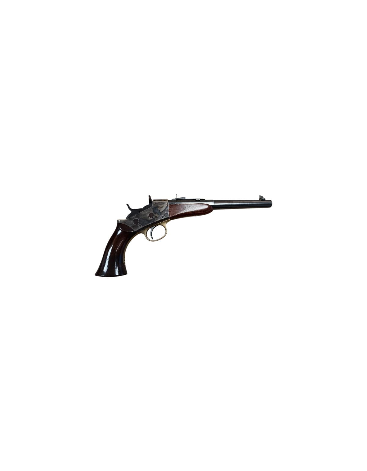 OCCASION PISTOLET UBERTI ROLLING BLOCK "TARGE cal:22 WM RF