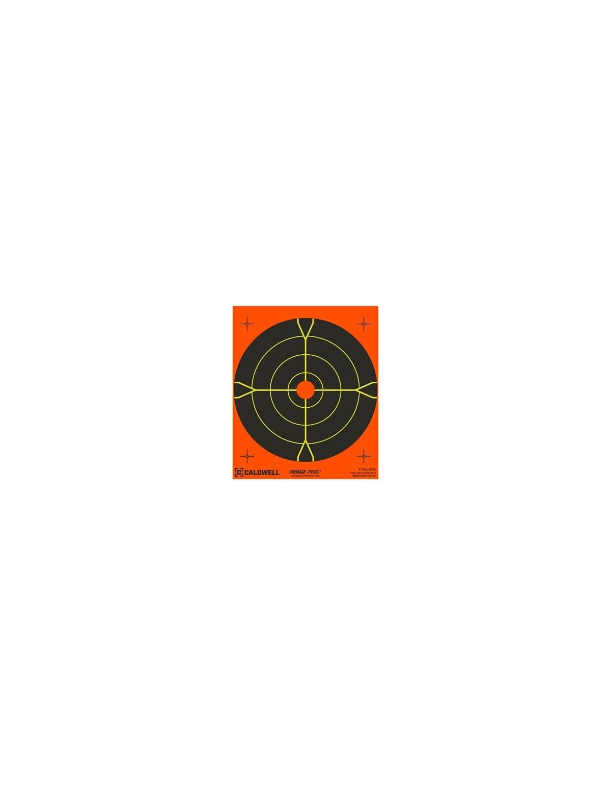 CIBLES AUTOCOLLANTES ORANGE PEEL BULLSEYE CALDWELL x25