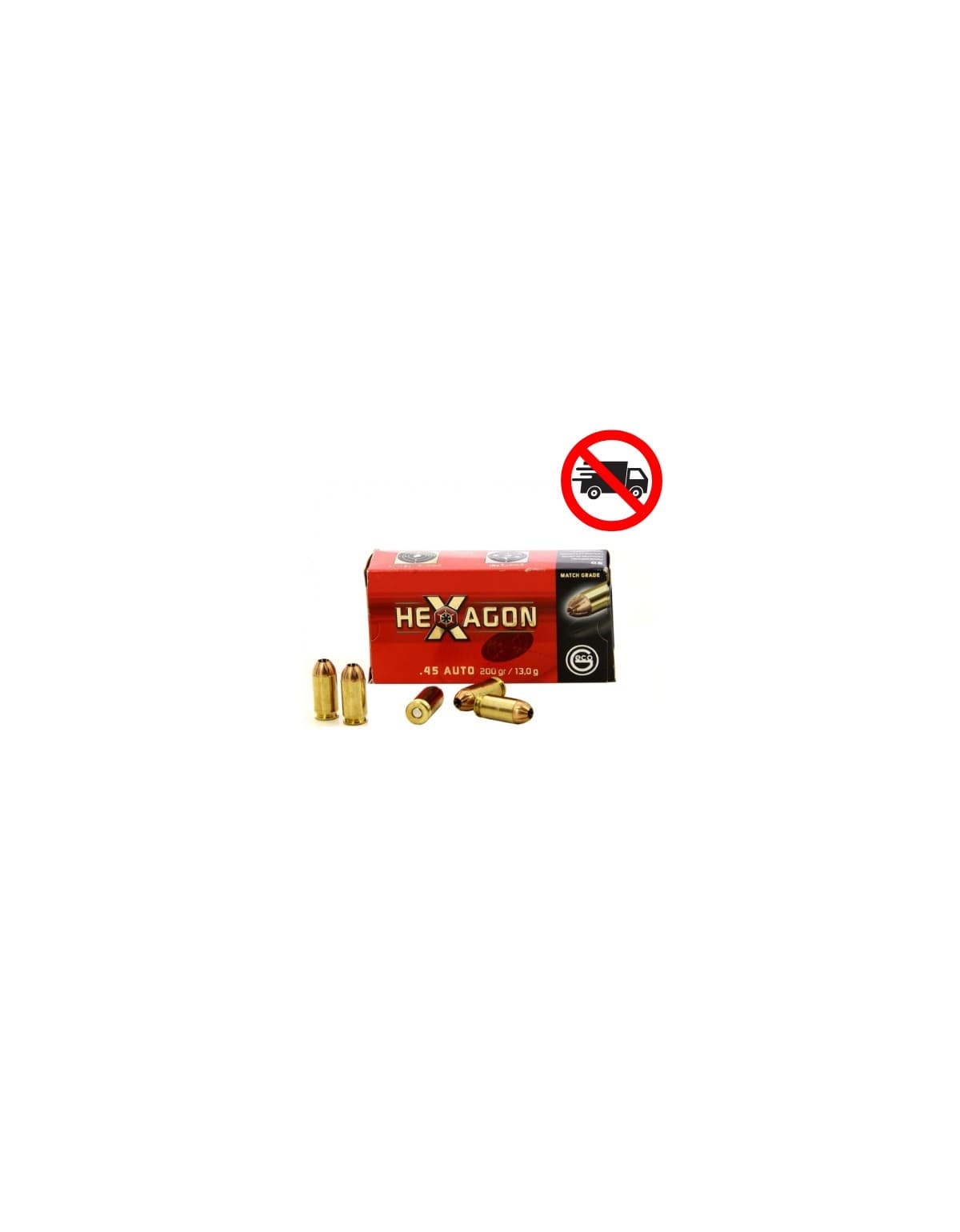 MUNITIONS GECO 45ACP HEXAGON 13,0G/200GR