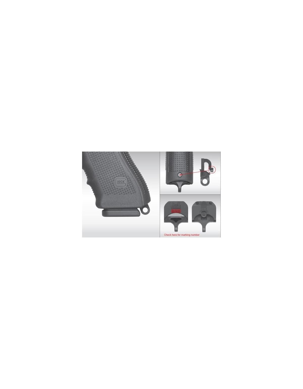 ATTACHE DRAGONNE GLOCK 17 GEN 5 NOIR / UNITE