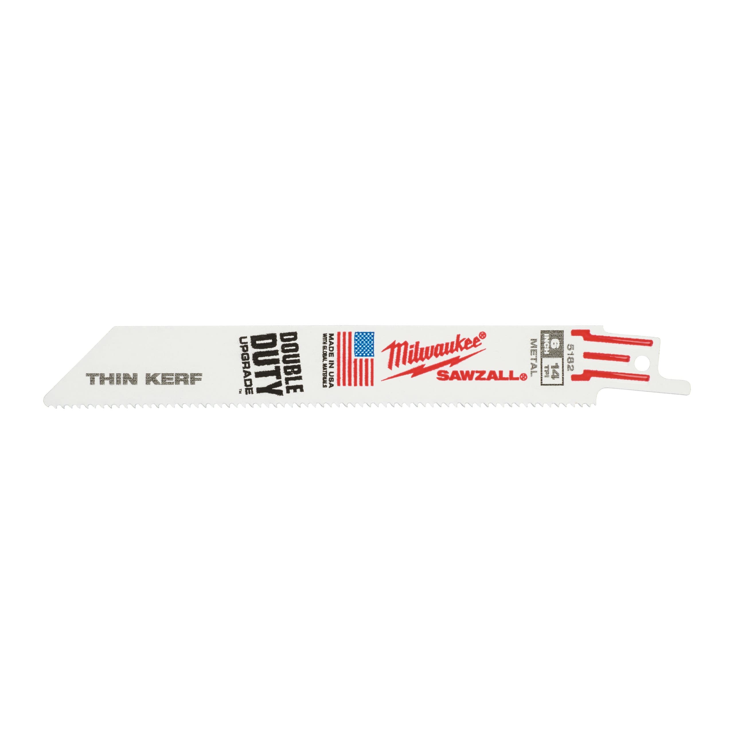 Milwaukee 150mm x 14 Tpi - 5 pc
