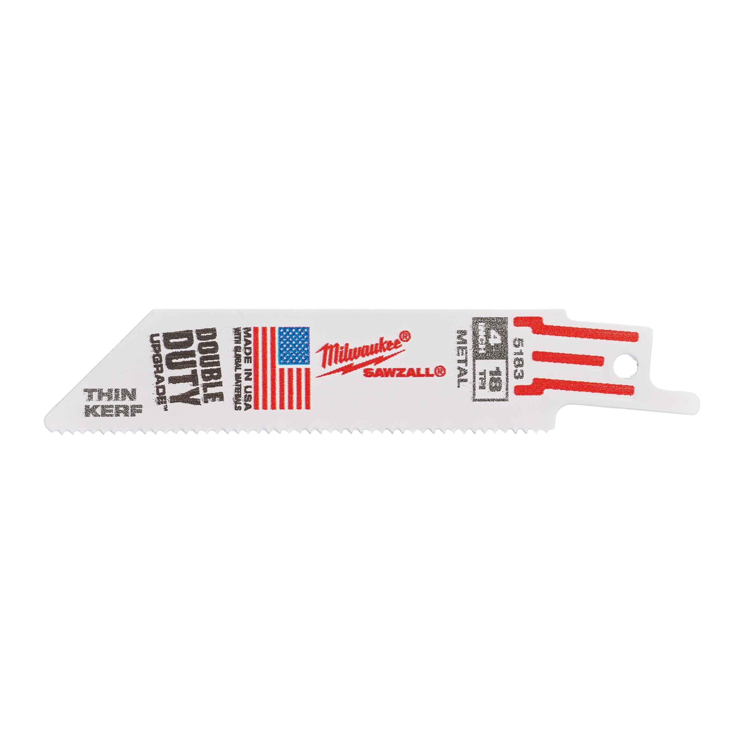 Milwaukee 100mm x 18 Tpi - 5 pc