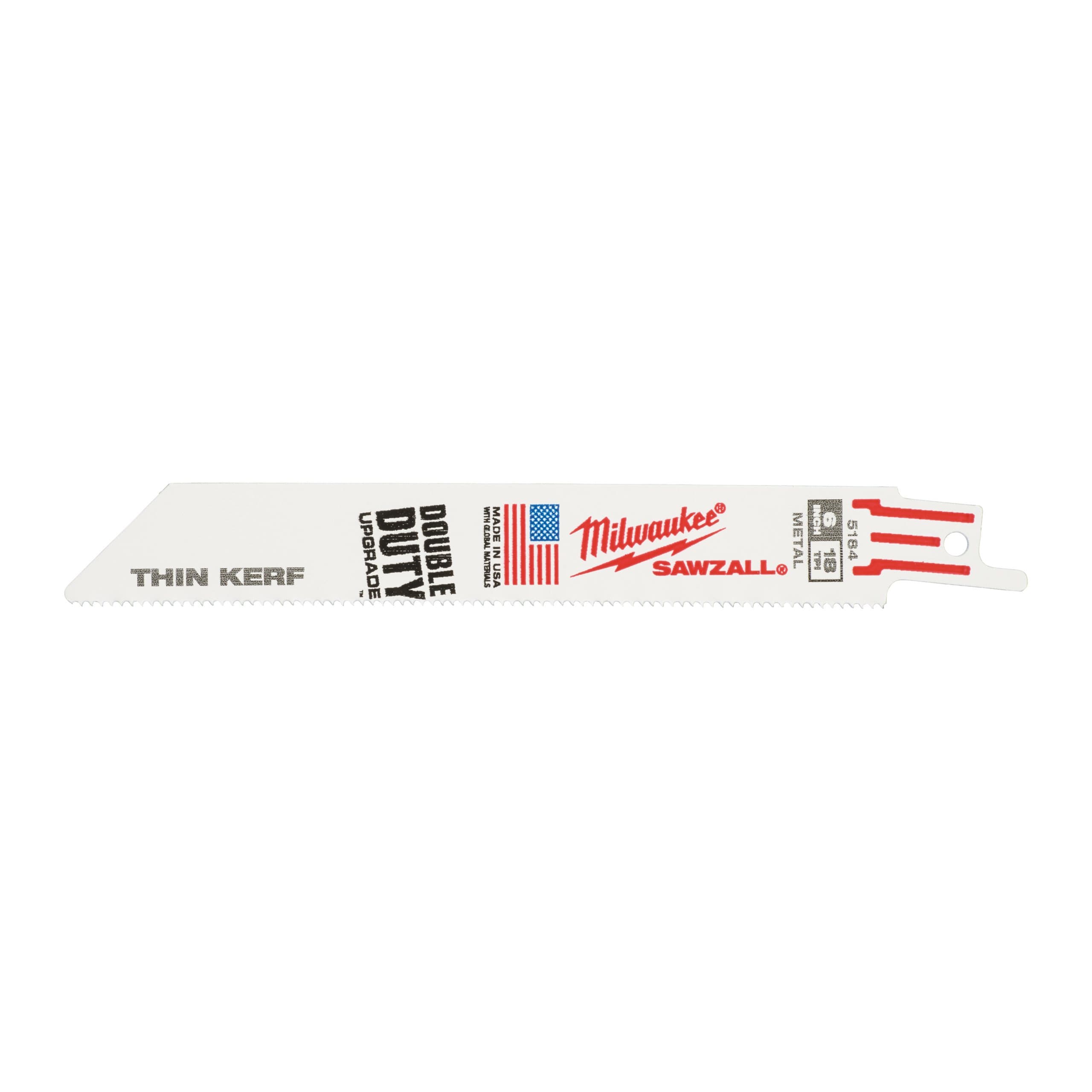Milwaukee 150mm x 18 Tpi - 5 pc