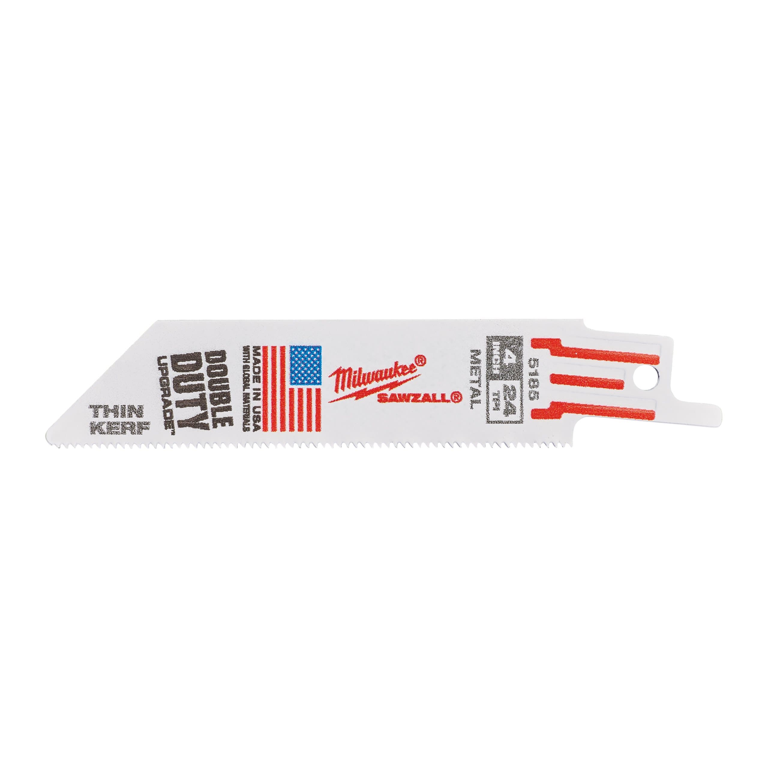 Milwaukee 100mm x 24 Tpi - 5 pc