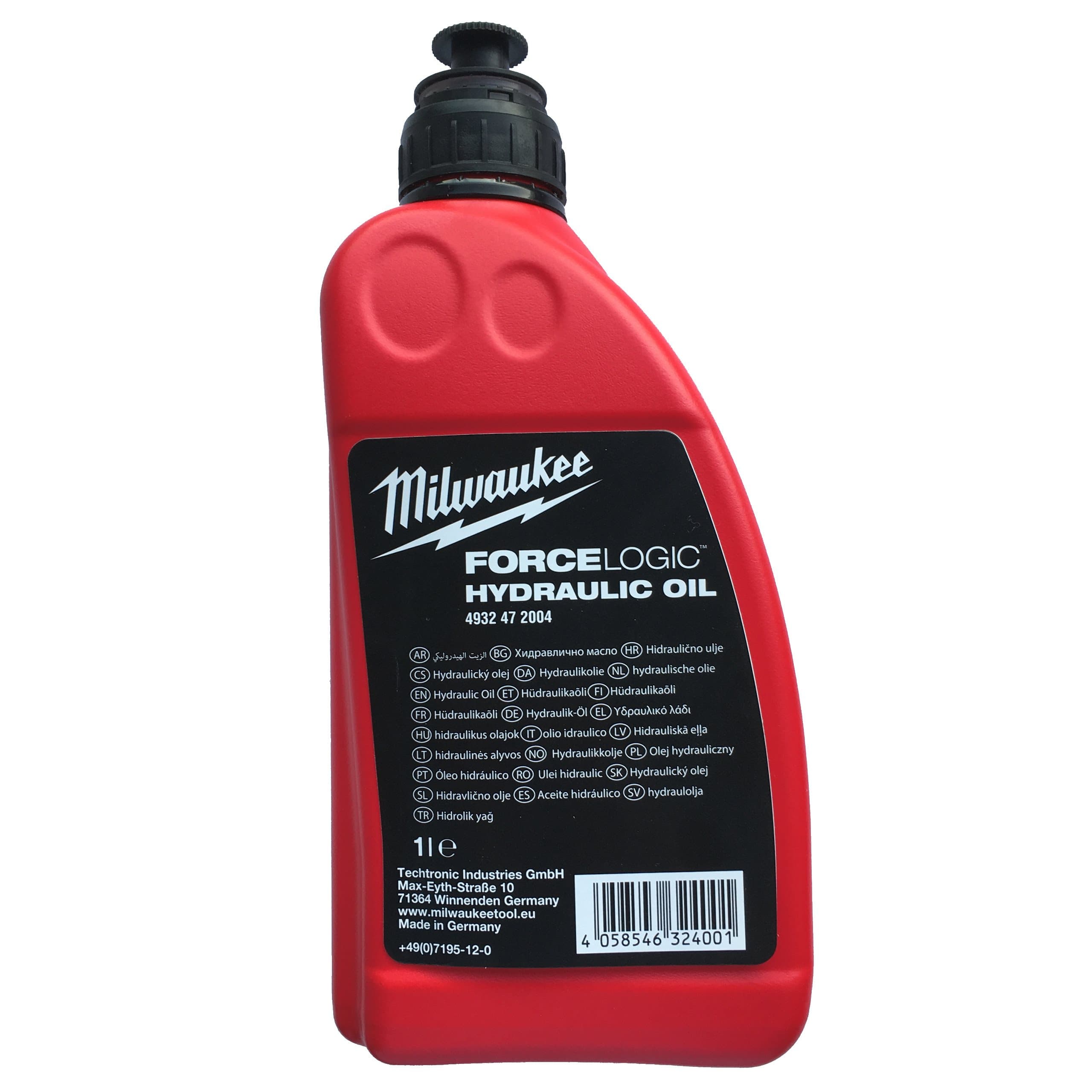Milwaukee 1 Liter Can of Hydraulic Oil