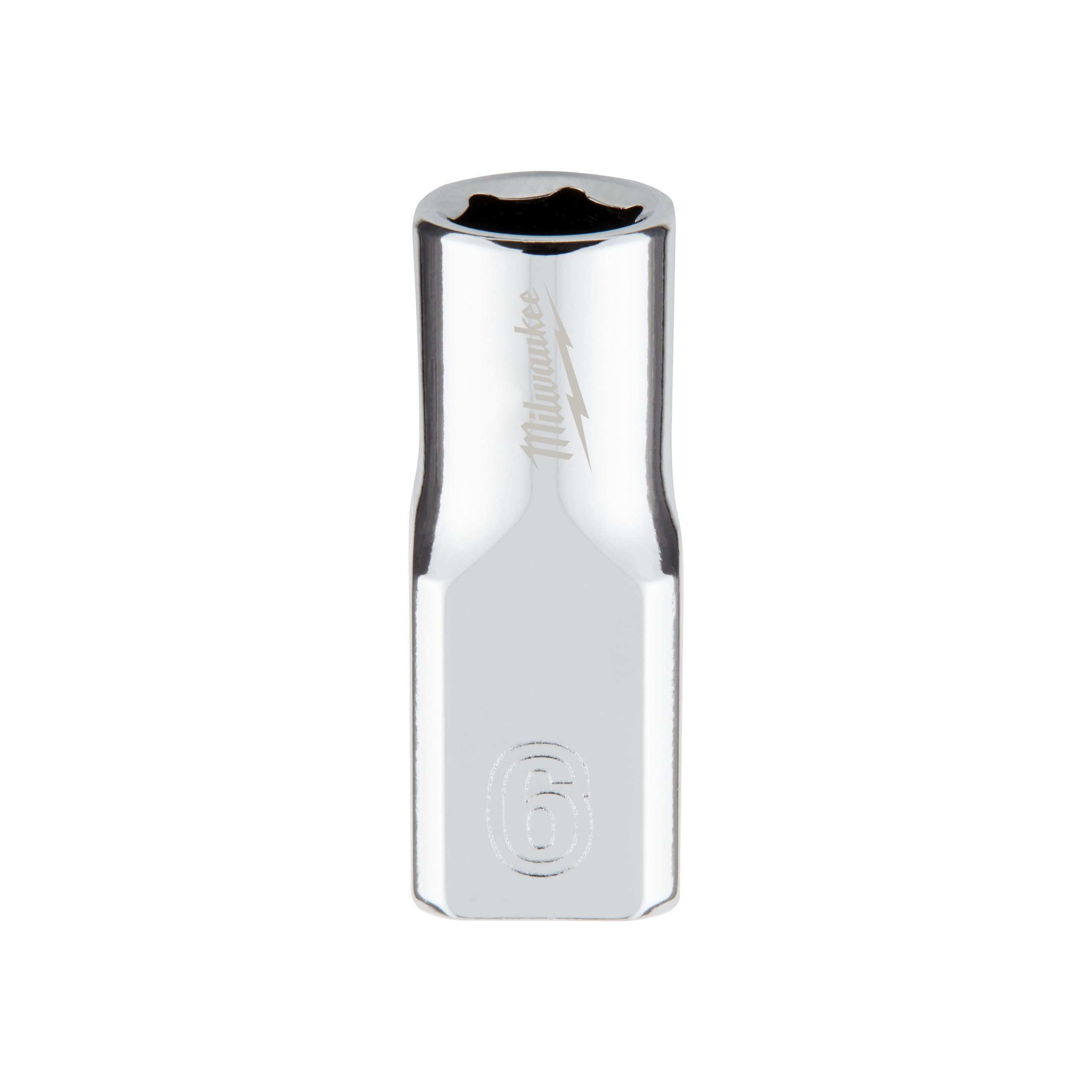 Milwaukee 1/4 Drive Socket - Metric Standard - 6 mm
