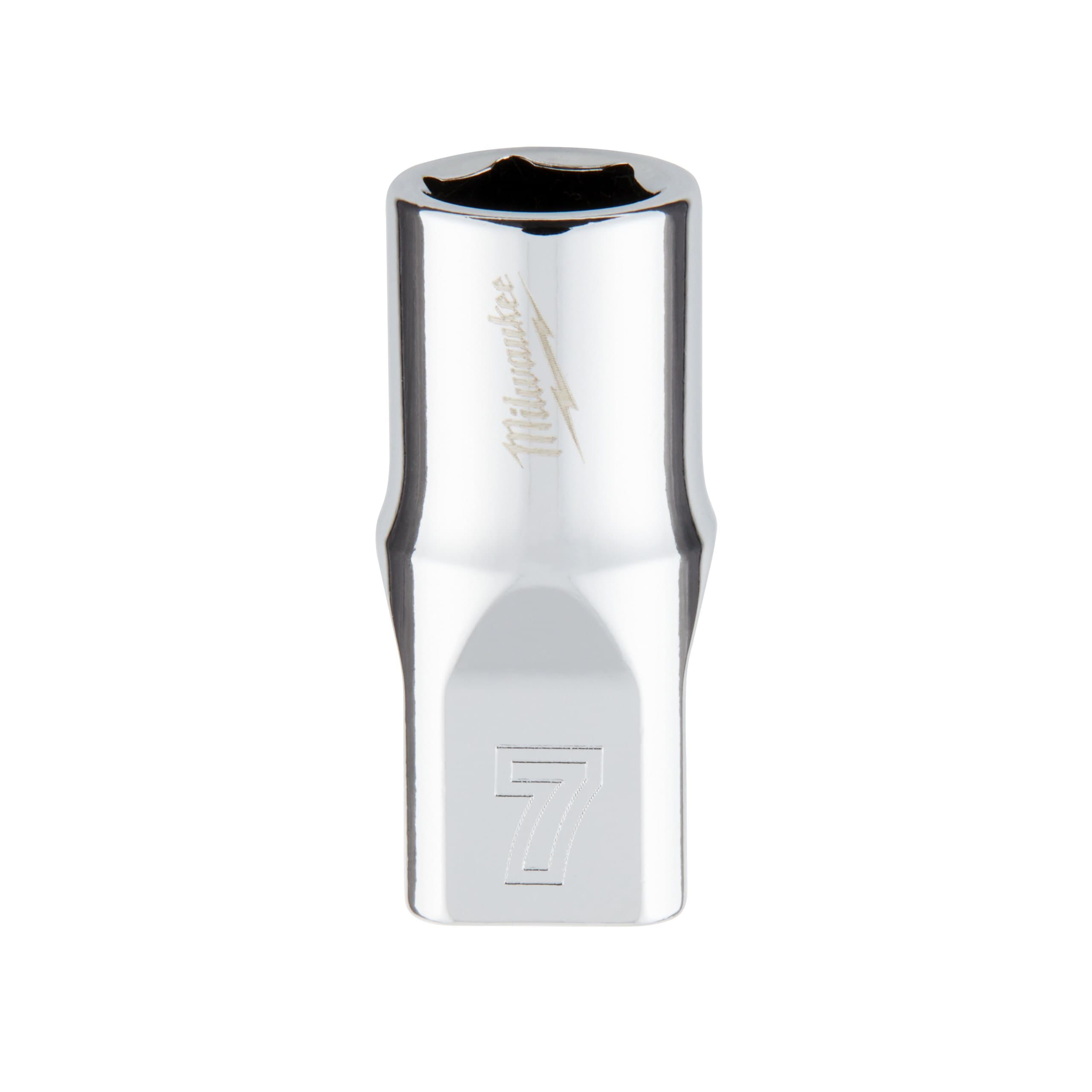 Milwaukee 1/4 Drive Socket - Metric Standard - 7 mm