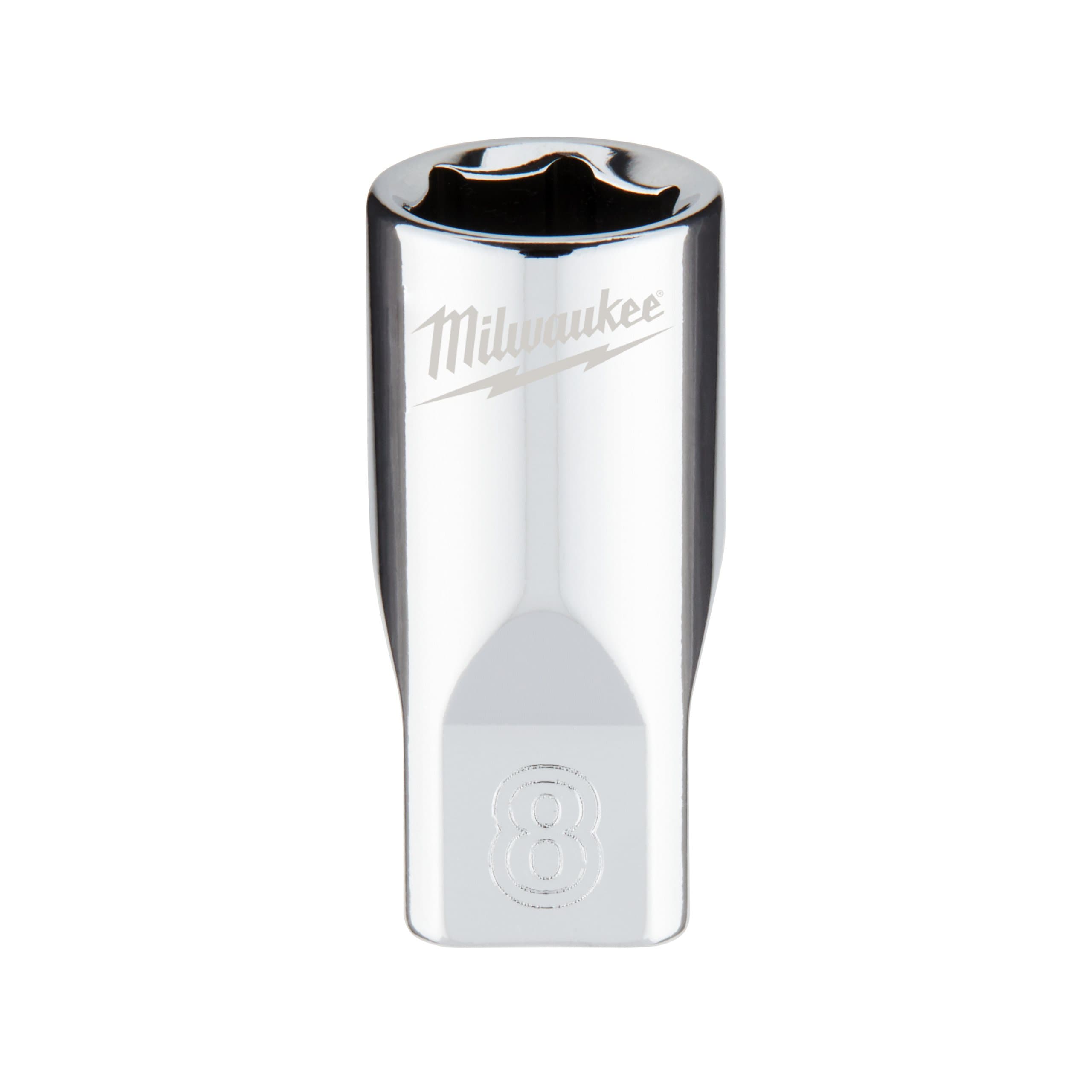 Milwaukee 1/4 Drive Socket - Metric Standard - 8 mm