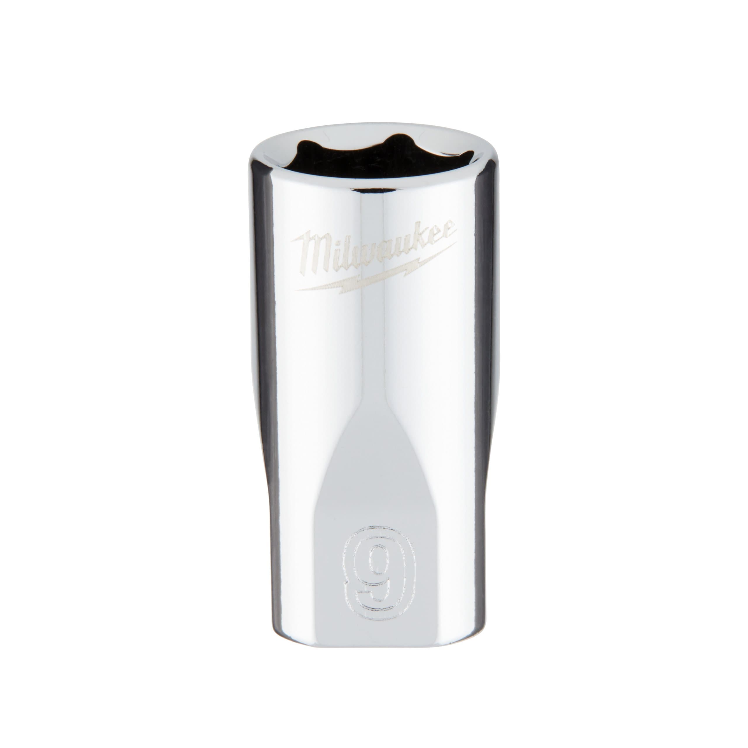 Milwaukee 1/4 Drive Socket - Metric Standard - 9 mm