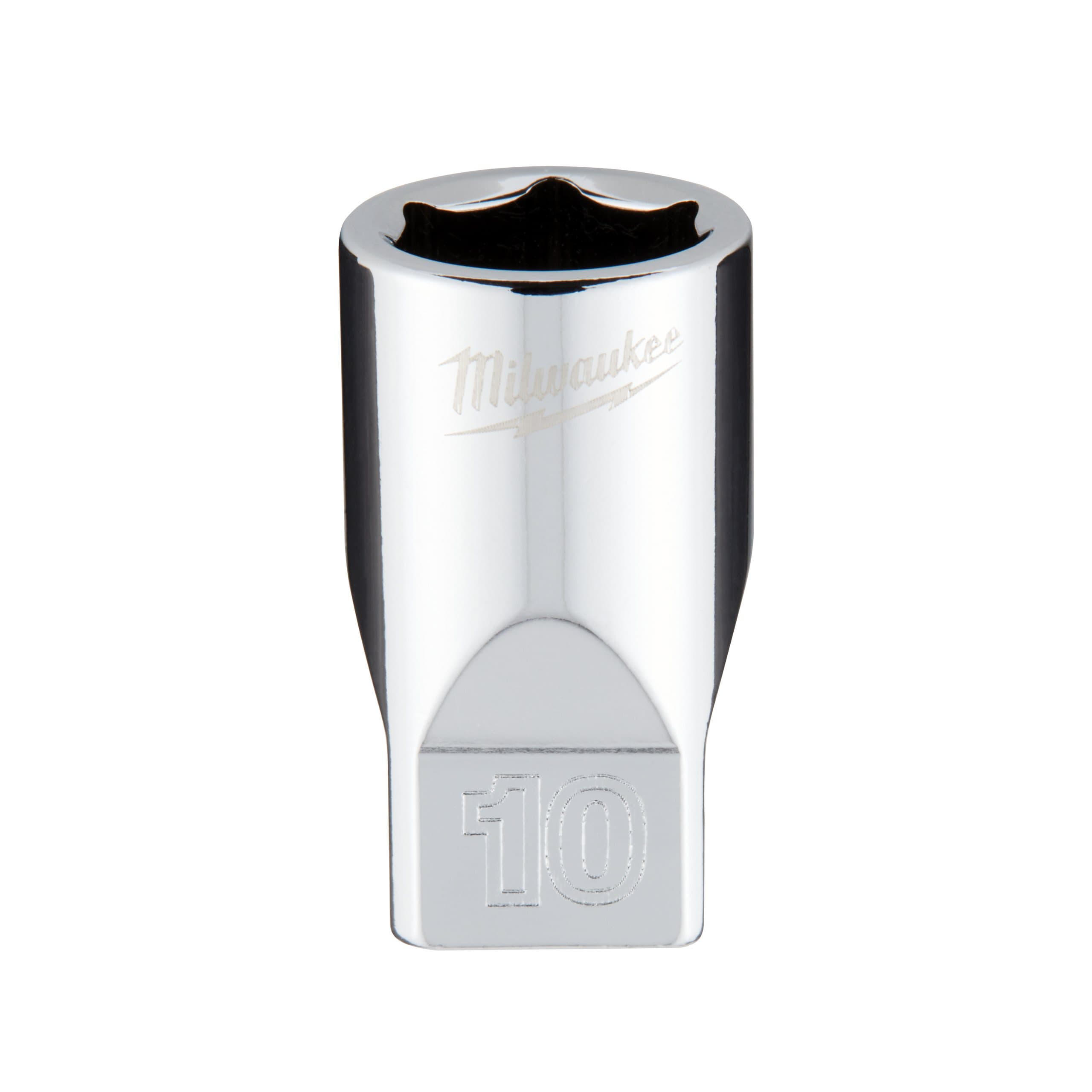 Milwaukee 1/4 Drive Socket - Metric Standard - 10 mm