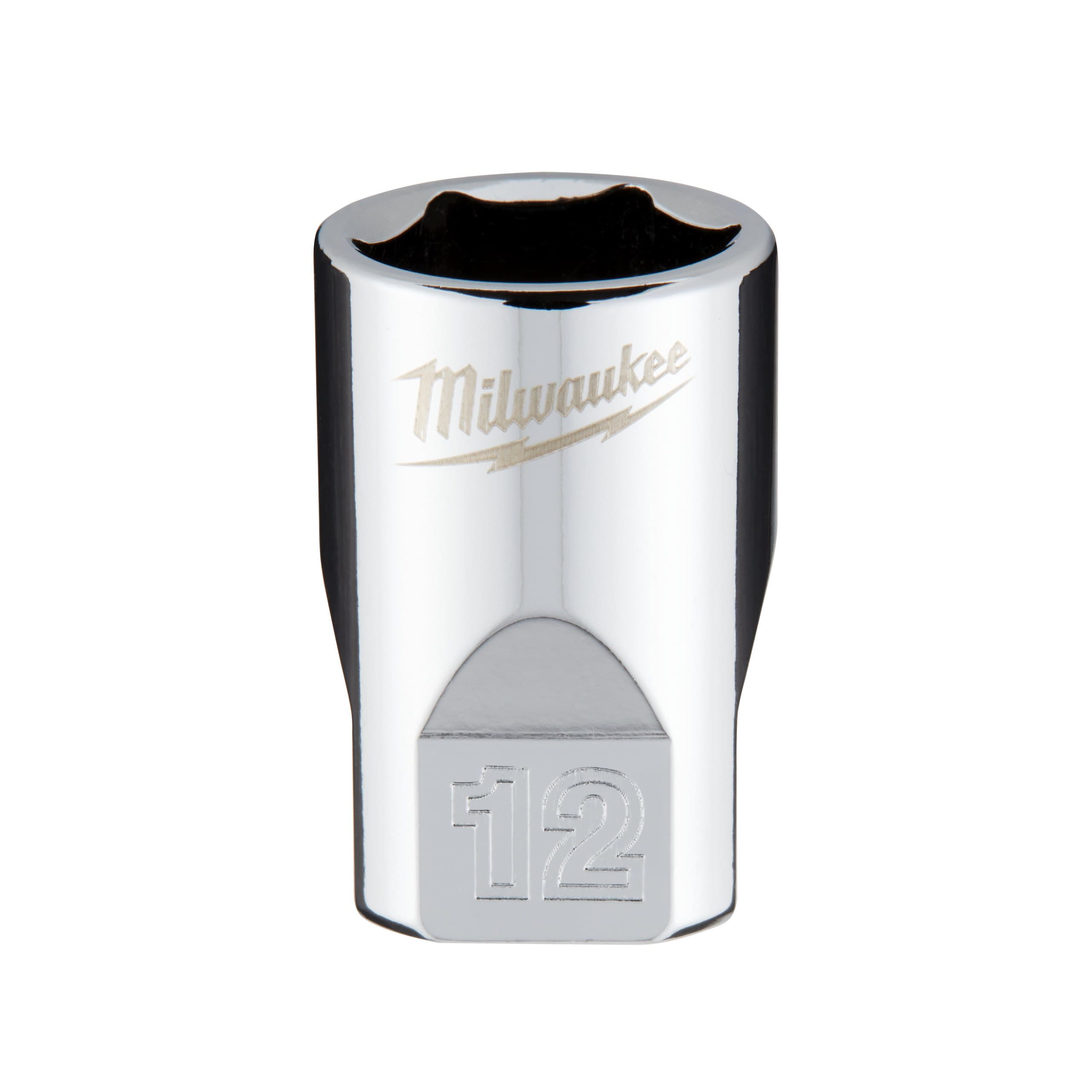 Milwaukee 1/4 Drive Socket - Metric Standard - 12 mm