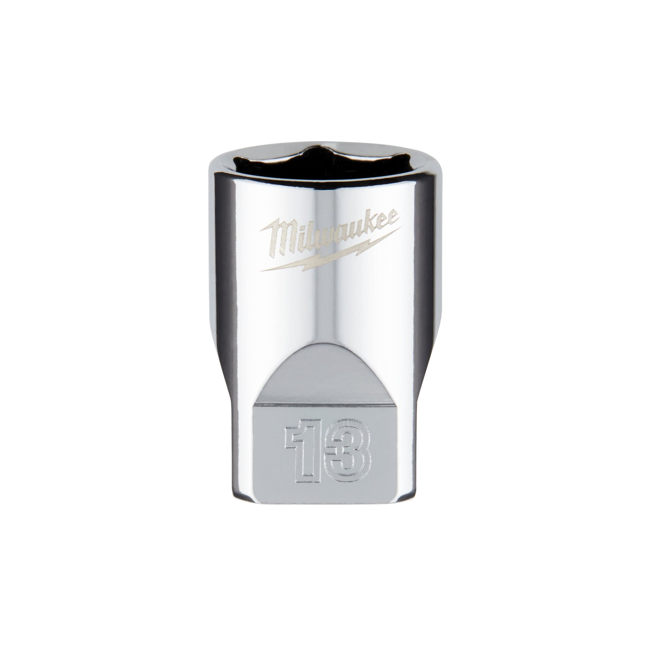 Milwaukee 1/4 Drive Socket - Metric Standard - 13 mm