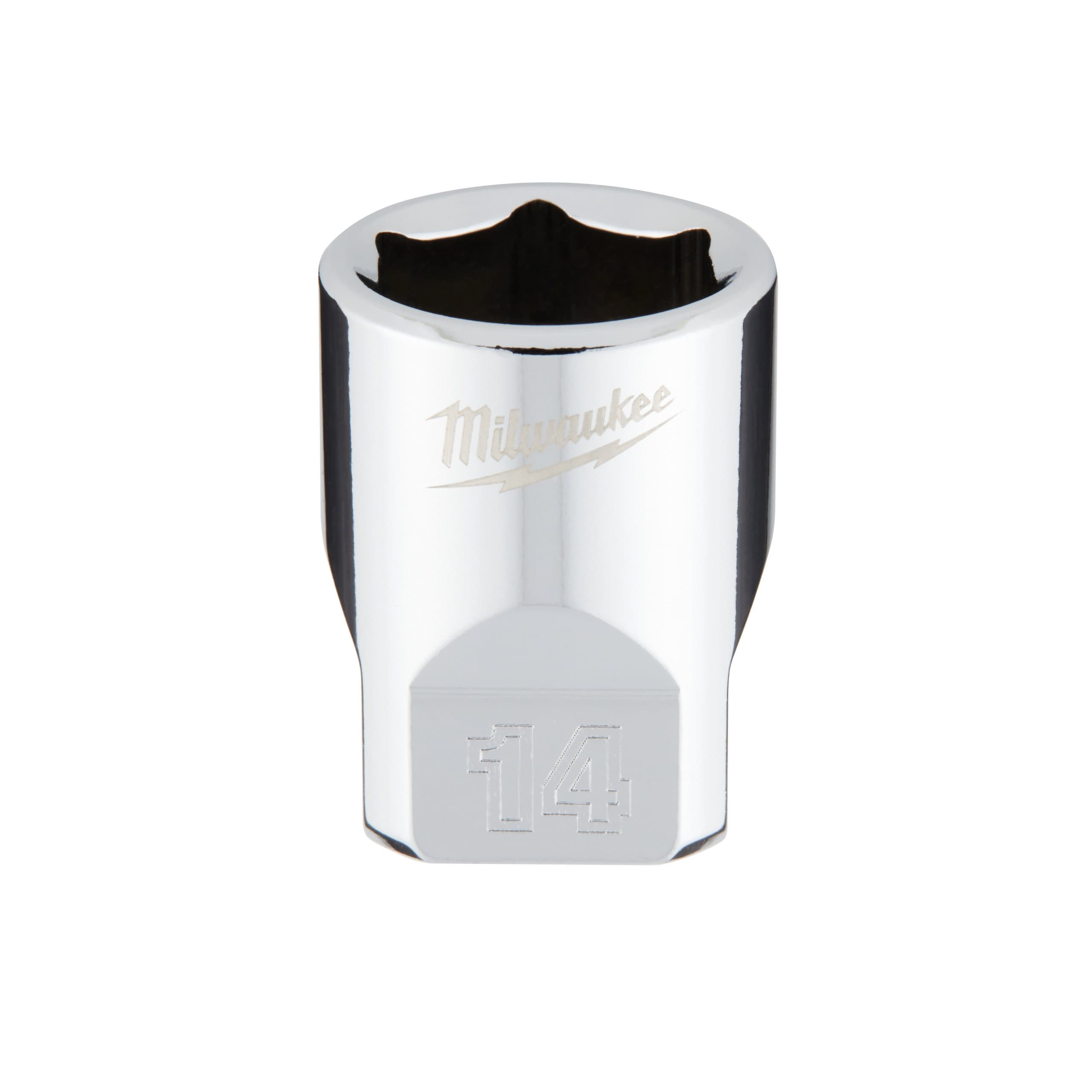 Milwaukee 1/4 Drive Socket - Metric Standard - 14 mm