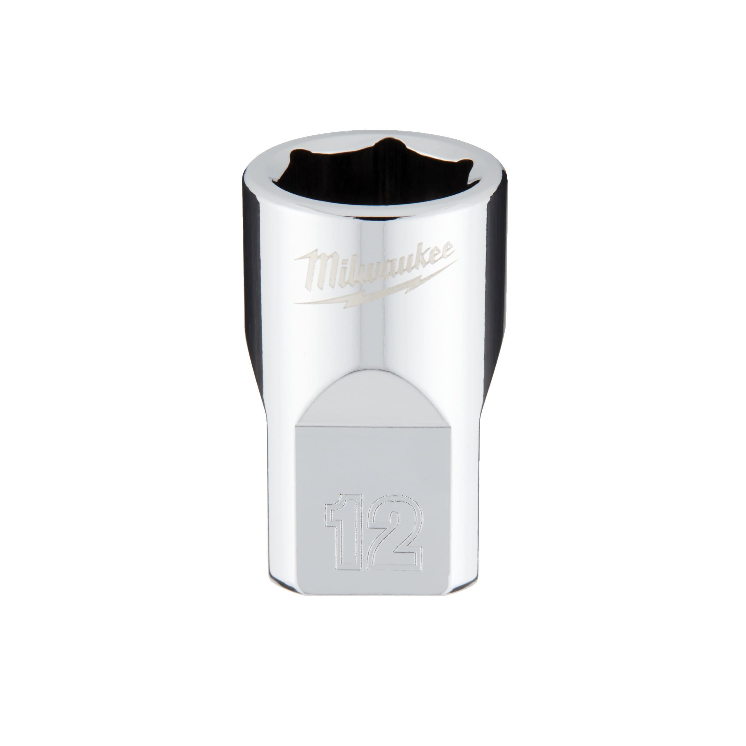 Milwaukee 3/8 Drive Socket - Metric Standard - 12 mm