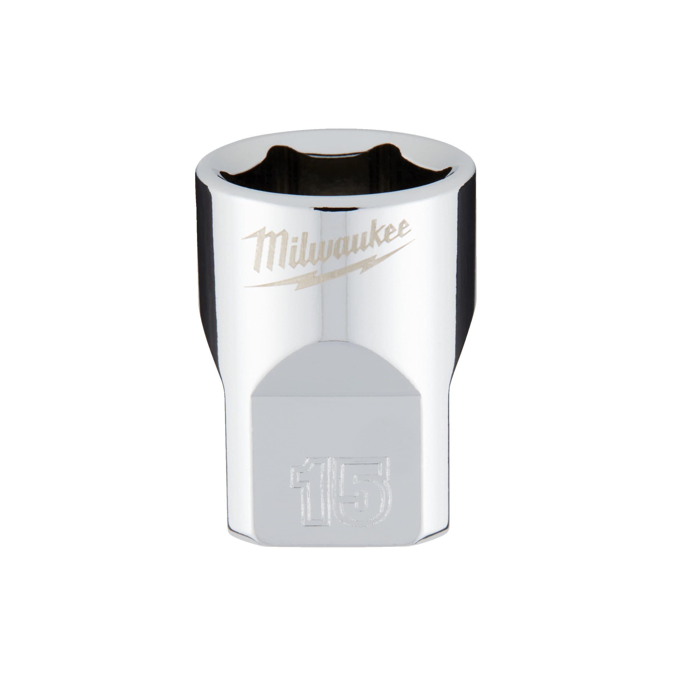 Milwaukee 3/8 Drive Socket - Metric Standard - 15 mm