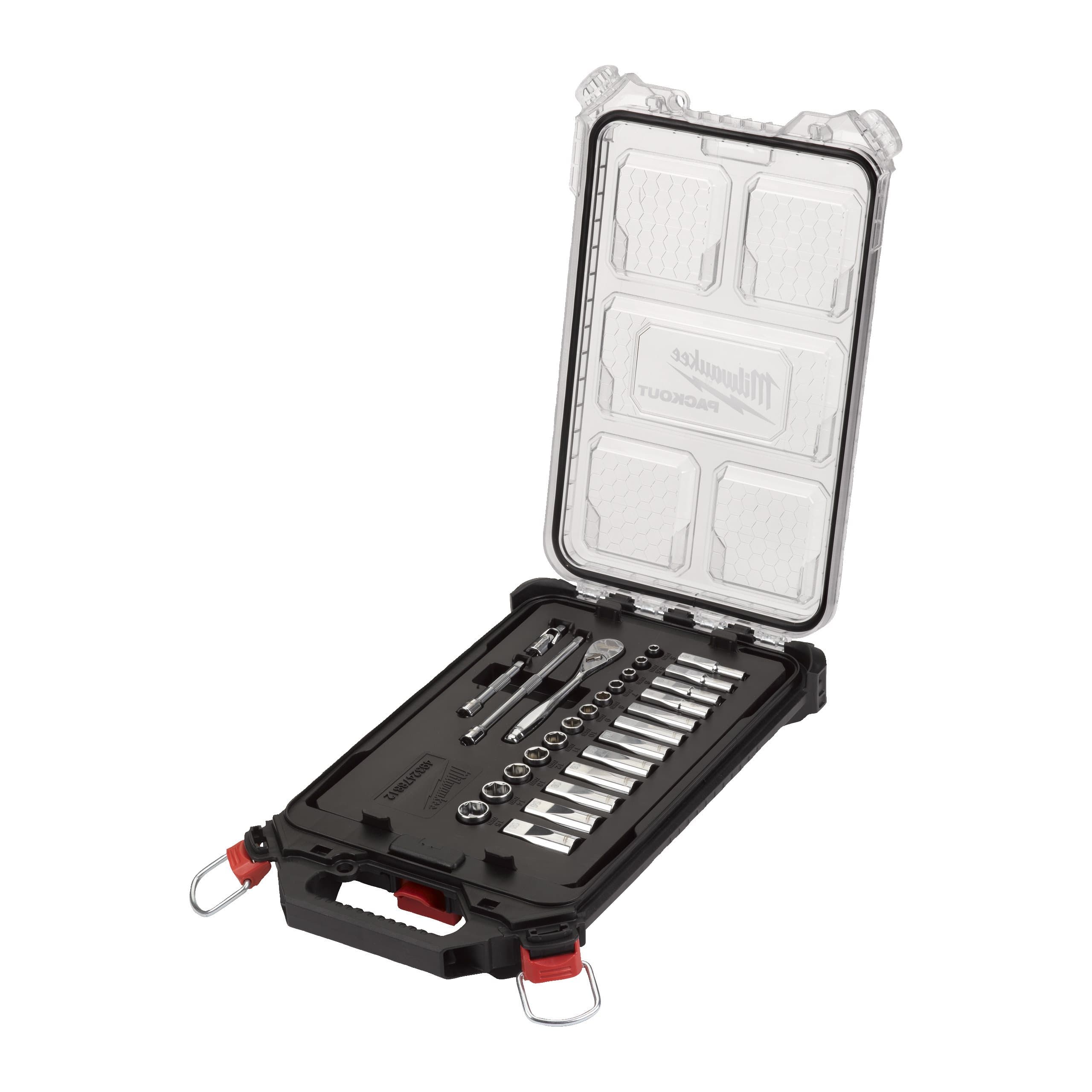 Milwaukee 1/4" Metric 28 pc Ratchet & Socket PACKOUT Set