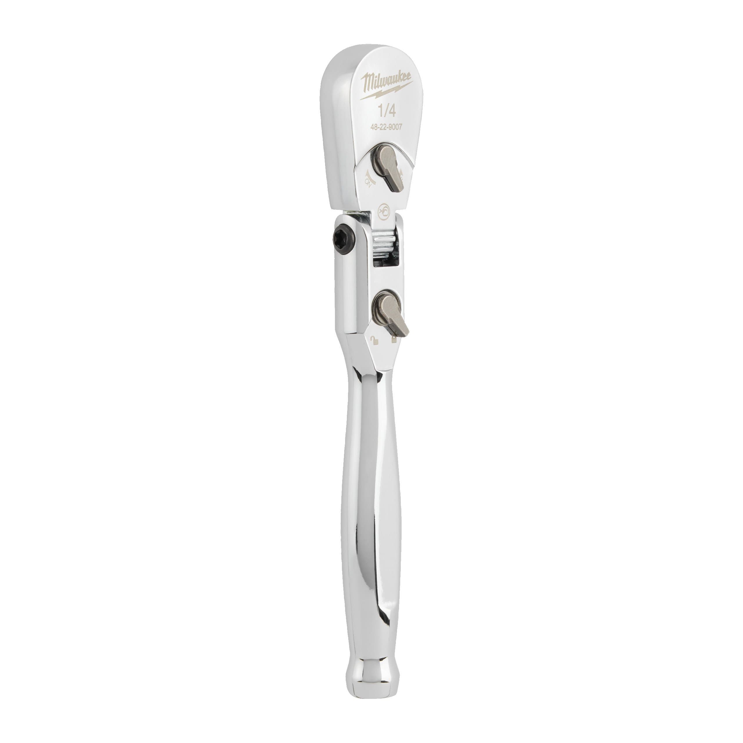 Milwaukee 1/4" Drive Flex Head Ratchet
