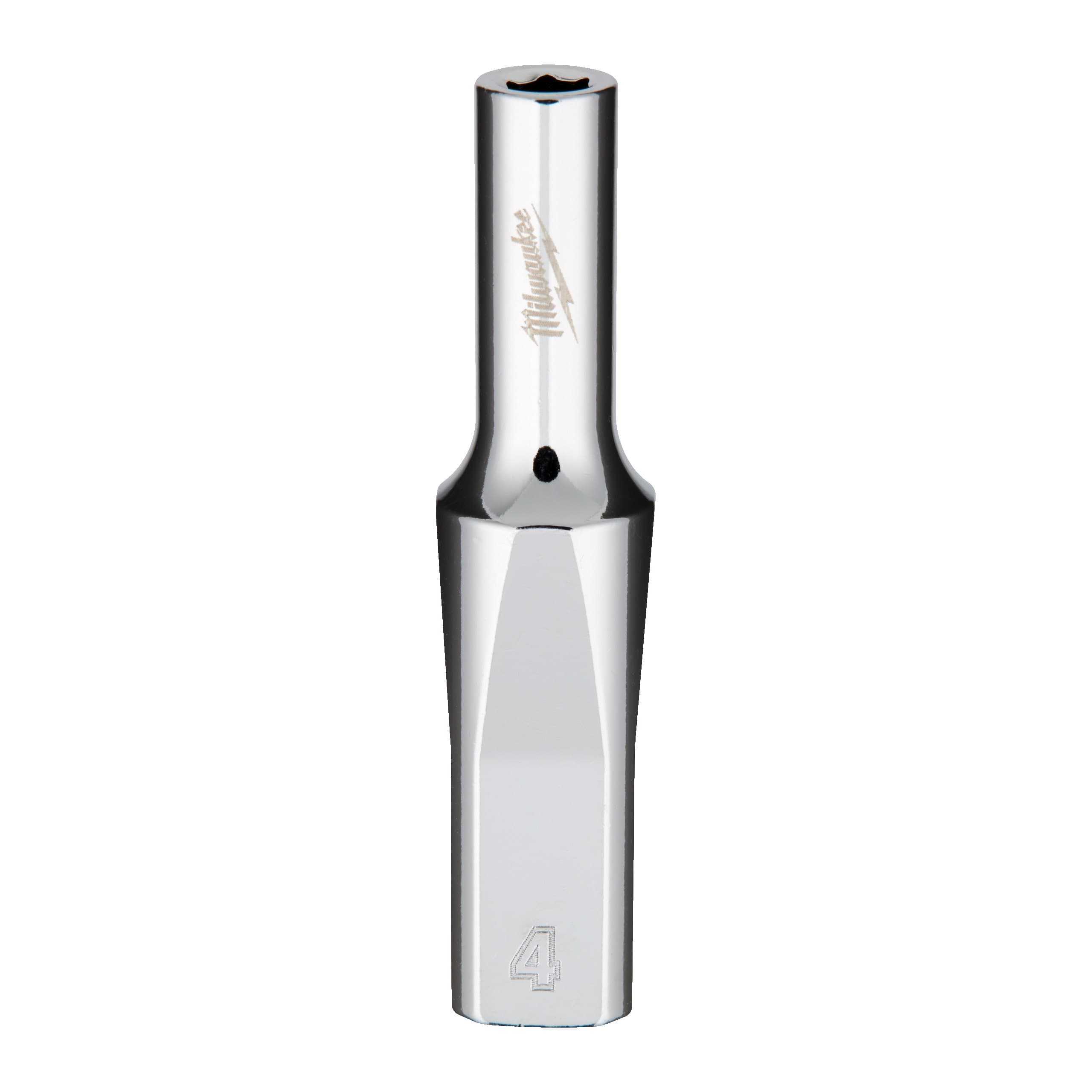Milwaukee 1/4 Drive Socket - Metric Deep - 4 mm