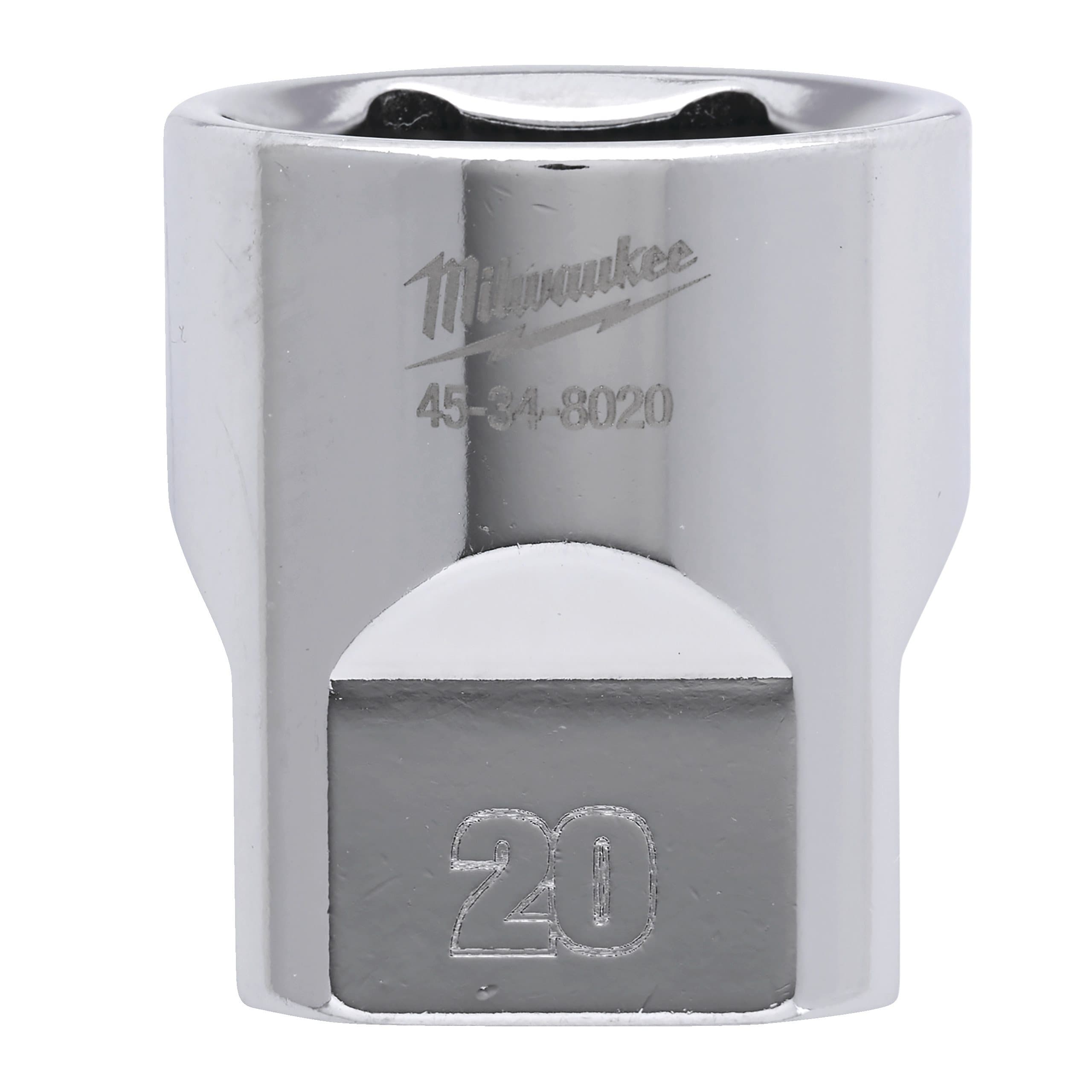 Milwaukee 3/8 Drive Socket Metric Standard - 20 mm