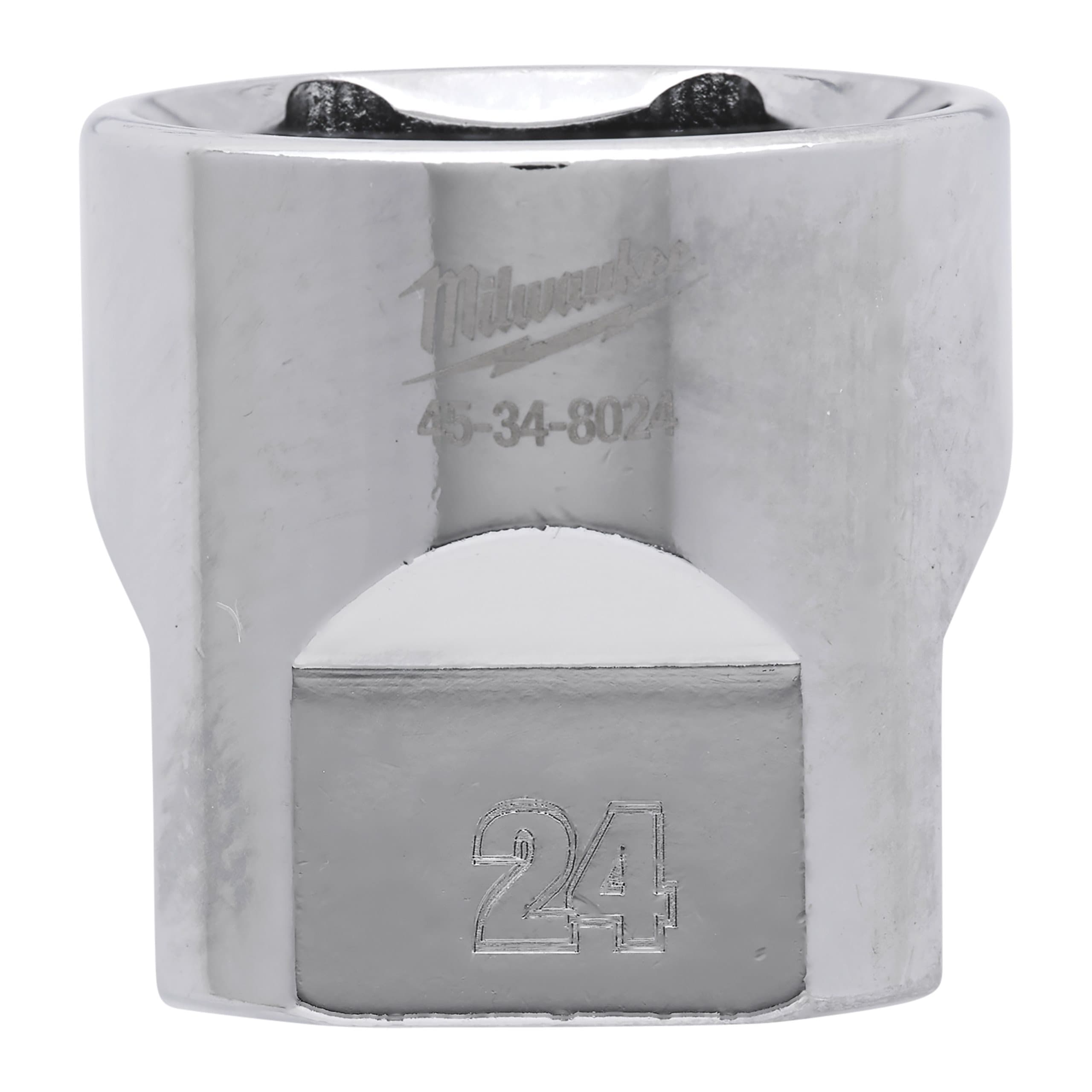 Milwaukee 3/8 Drive Socket Metric Standard - 24 mm