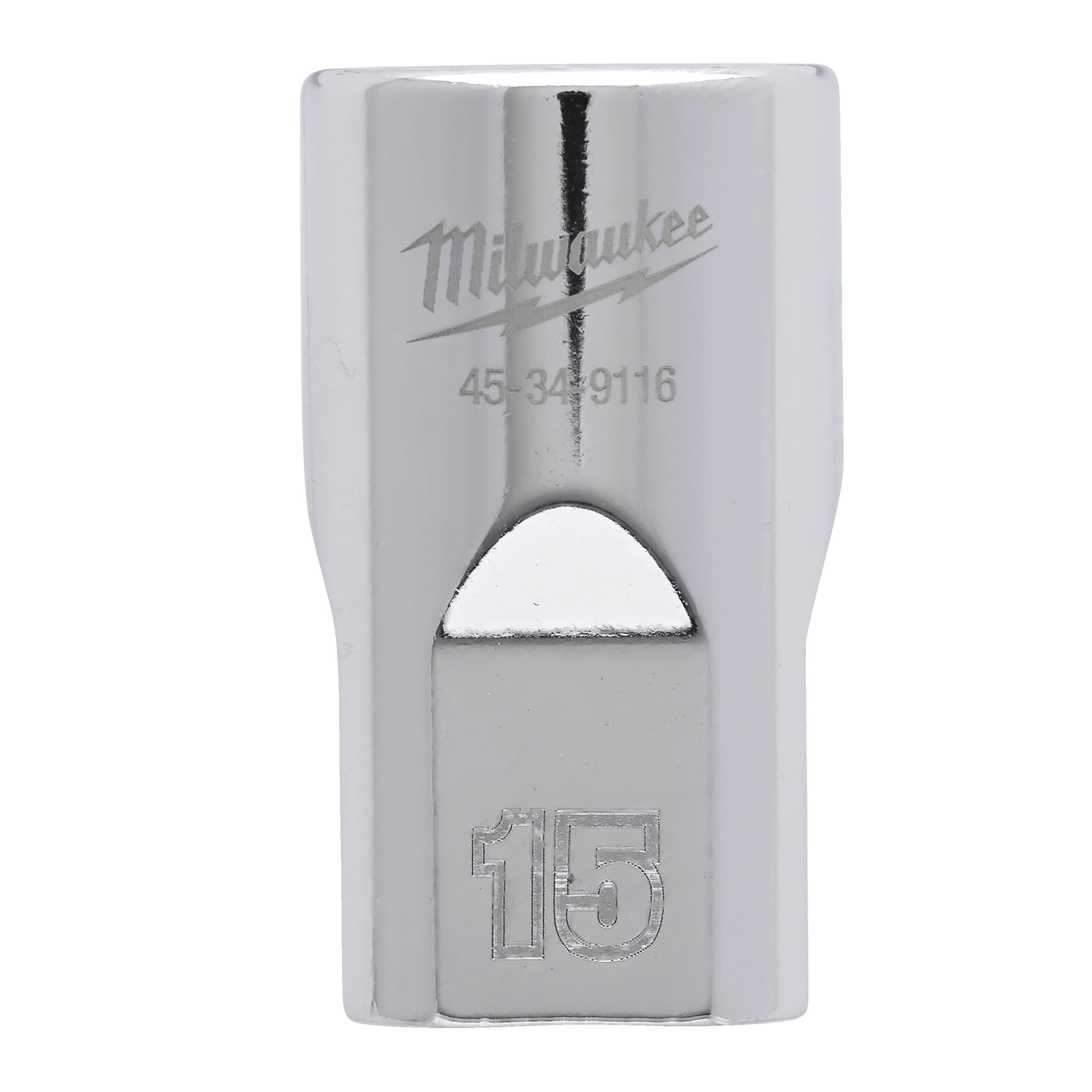 Milwaukee 1/2 Drive Socket Metric Standard - 15 mm
