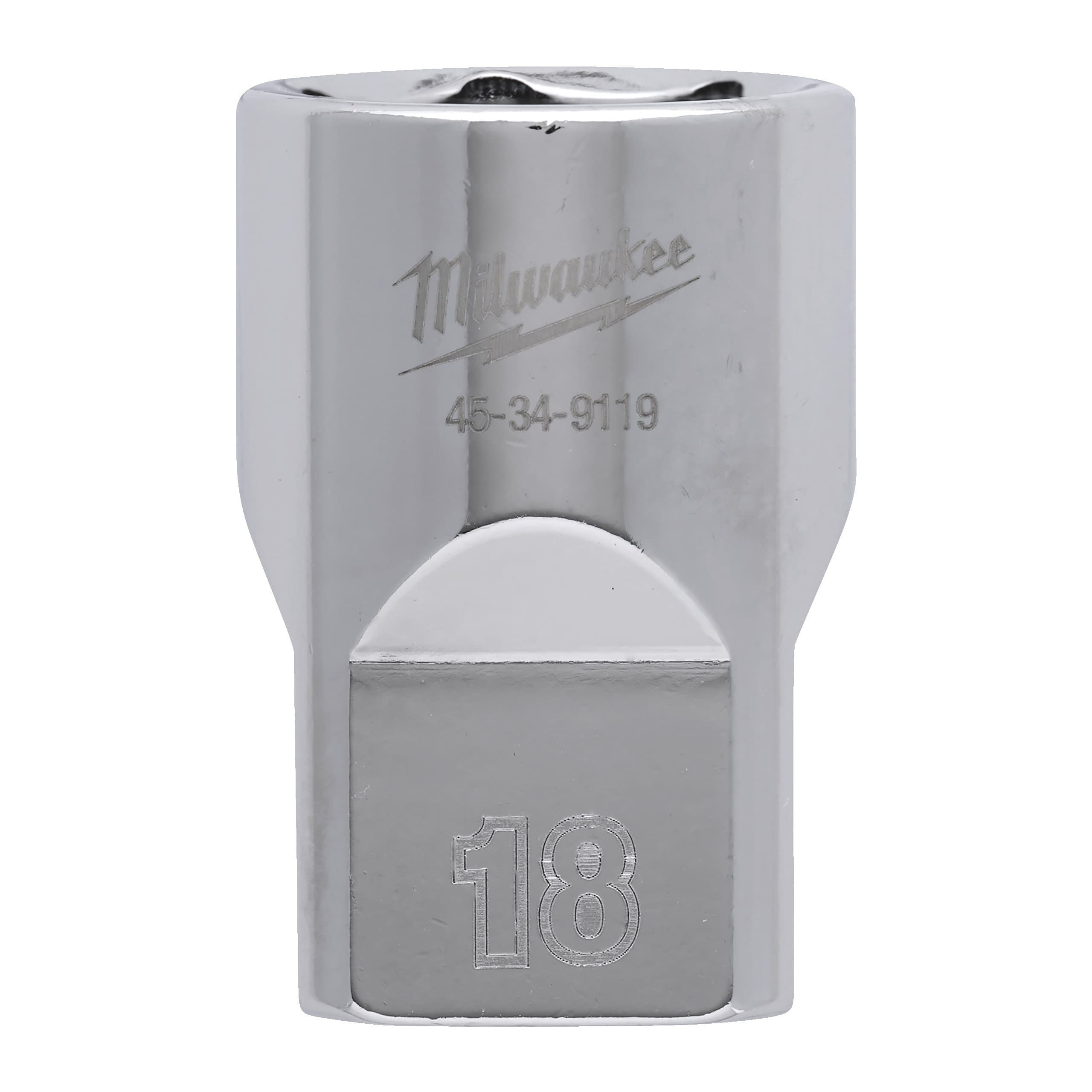 Milwaukee 1/2 Drive Socket Metric Standard - 18 mm
