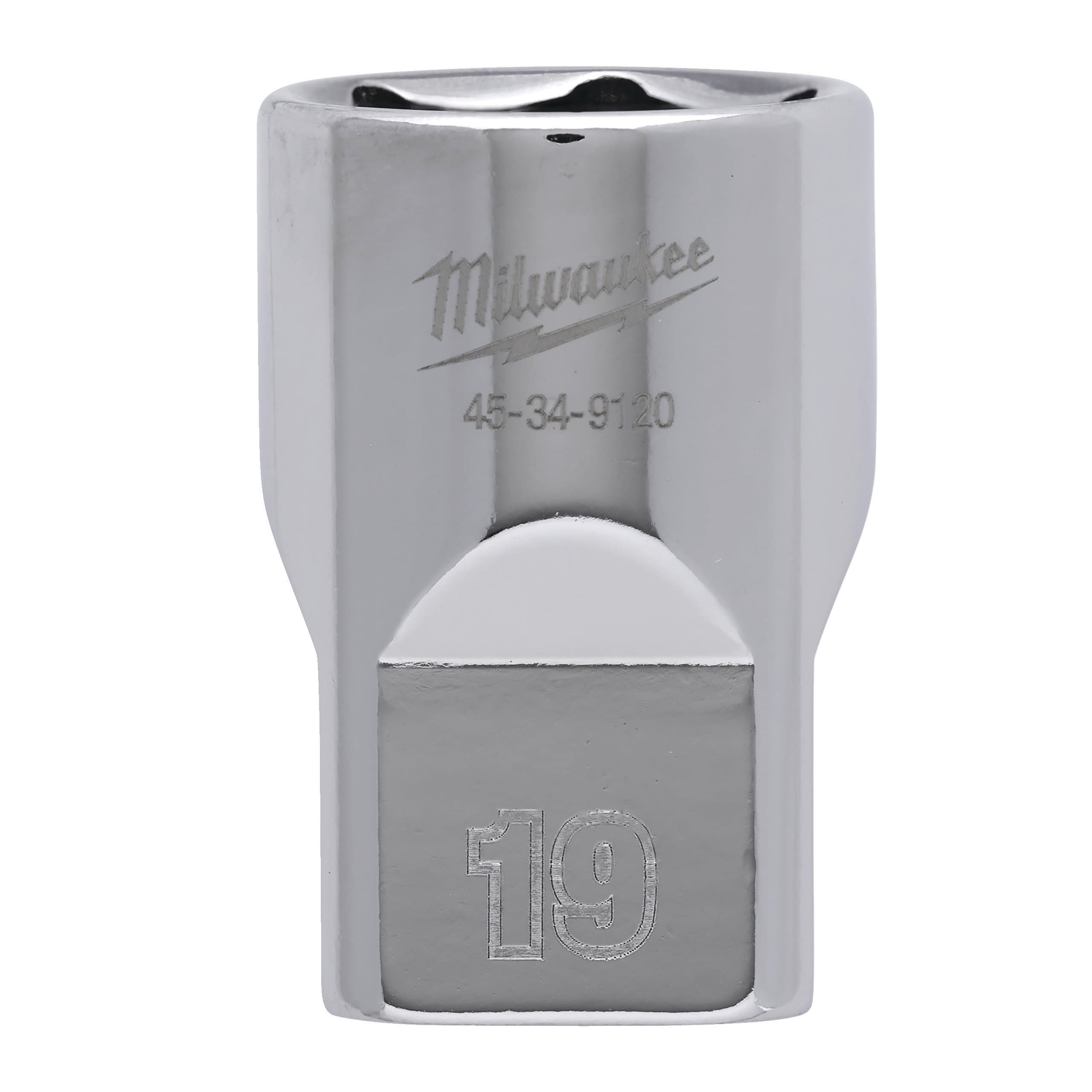 Milwaukee 1/2 Drive Socket Metric Standard - 19 mm