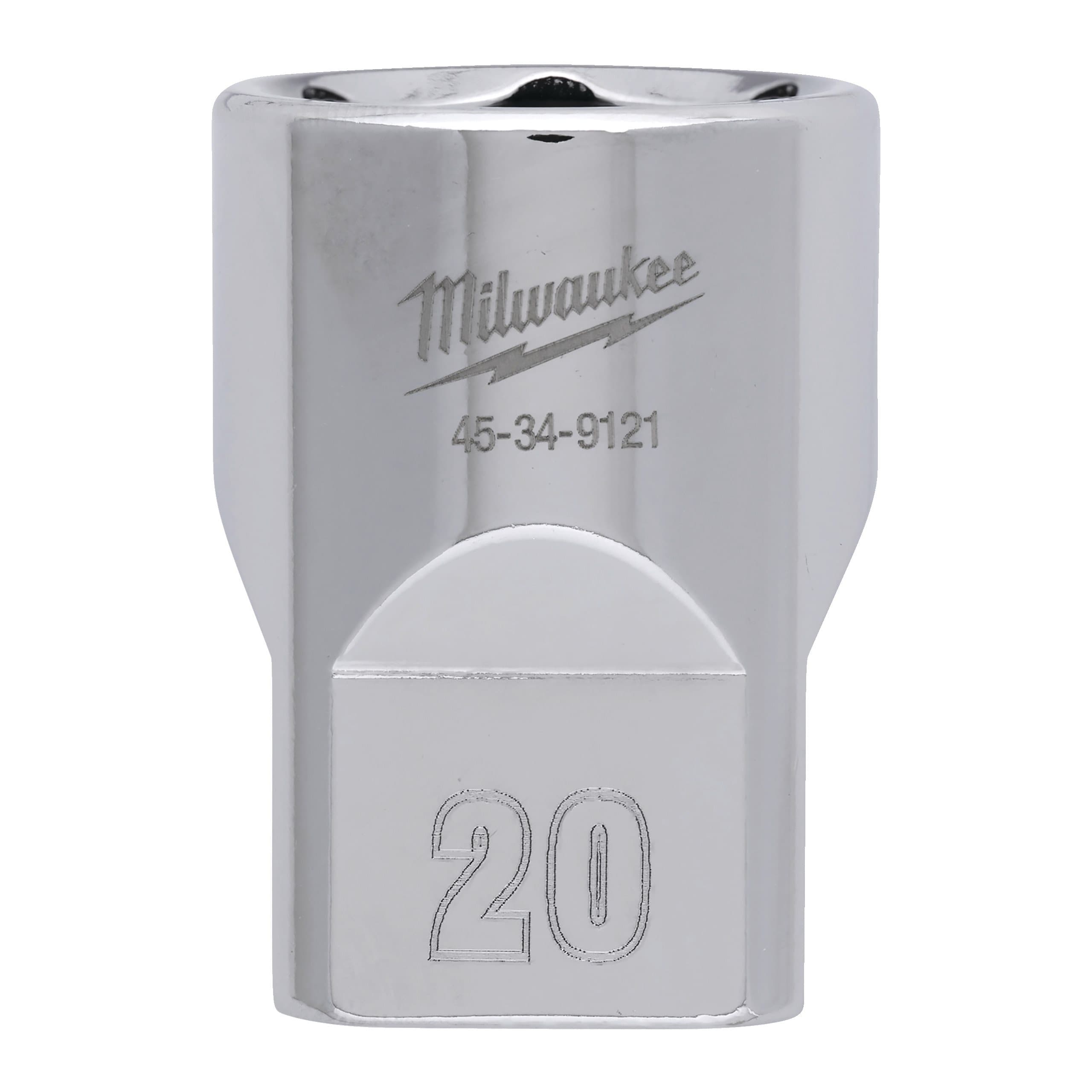 Milwaukee 1/2 Drive Socket Metric Standard - 20 mm