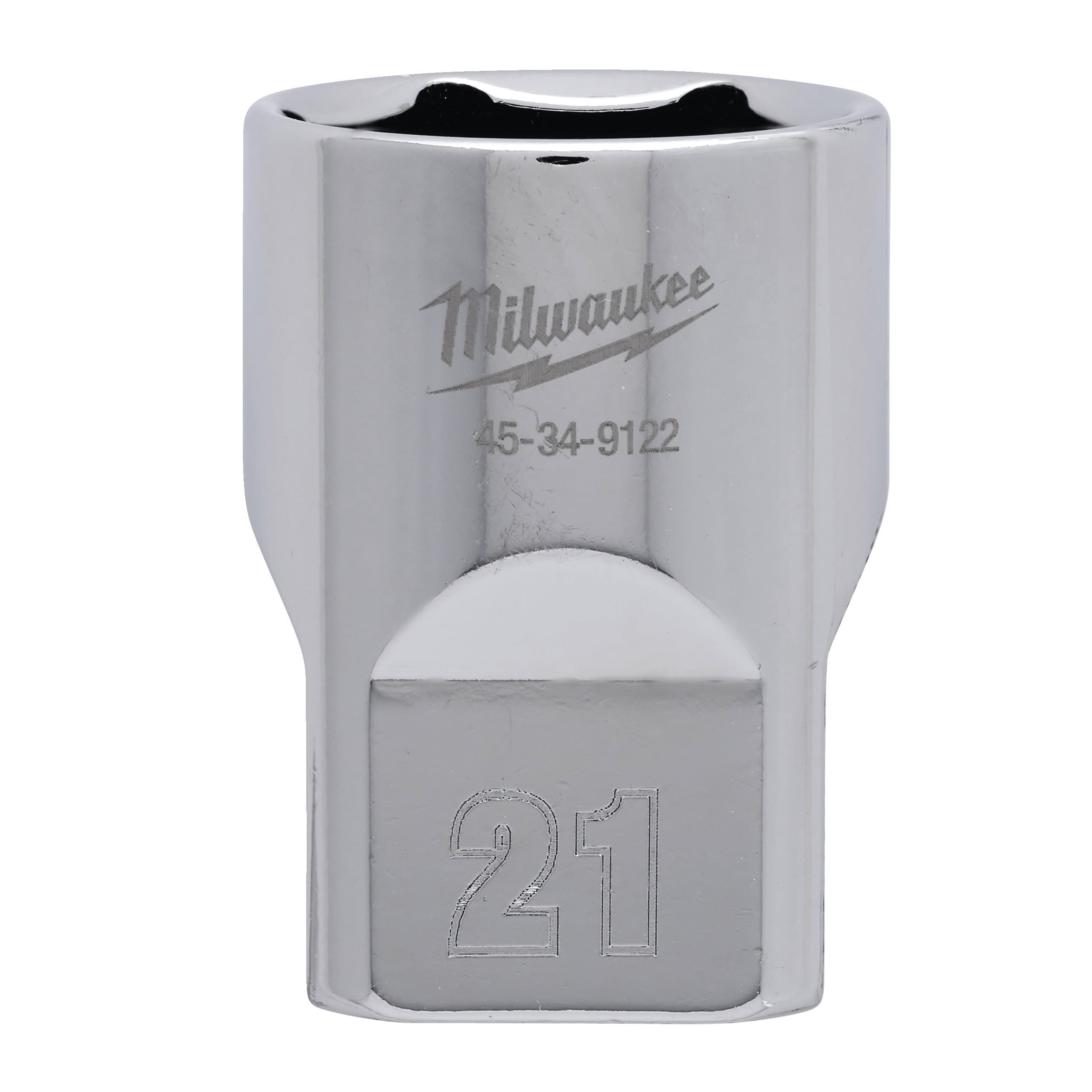 Milwaukee 1/2 Drive Socket Metric Standard - 21 mm