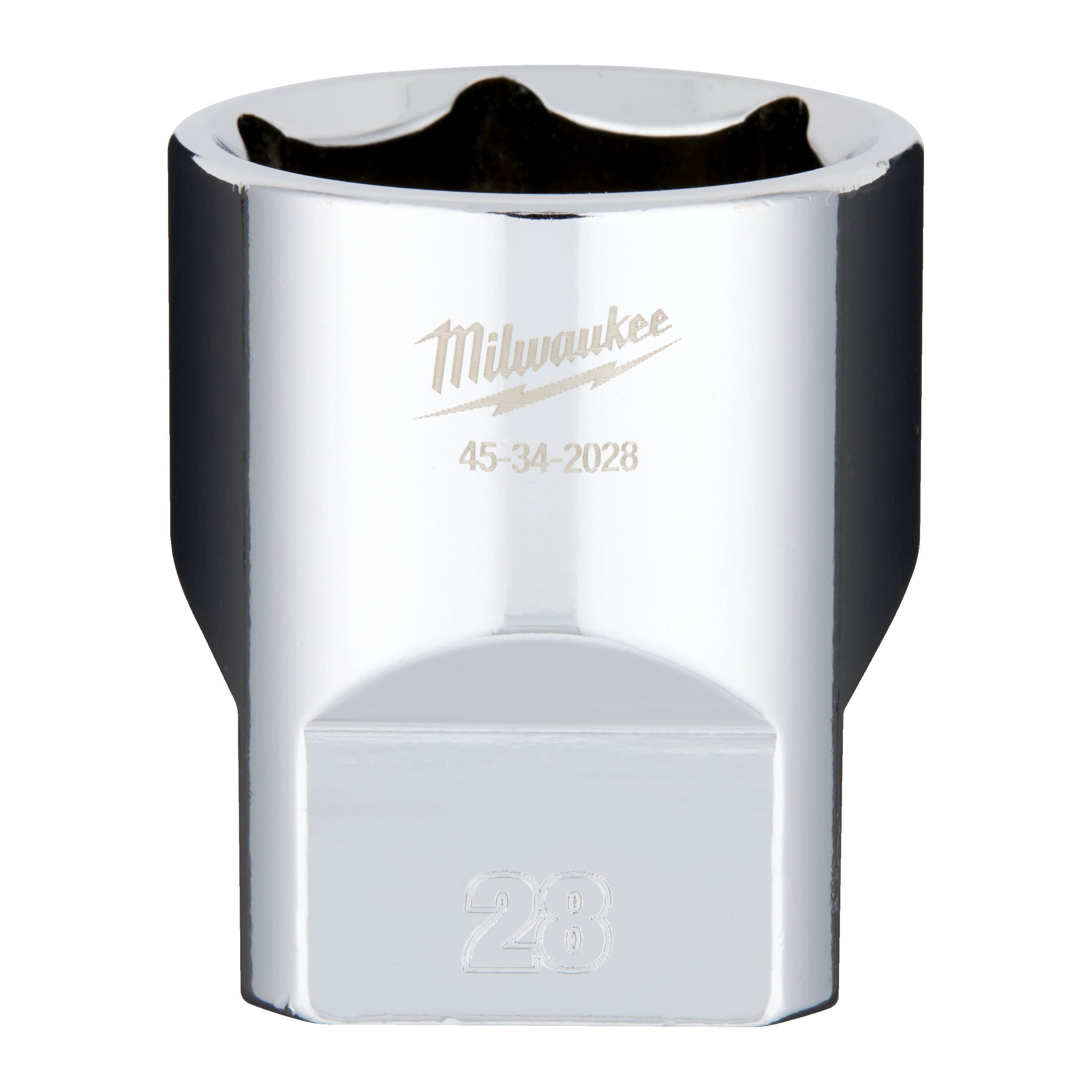 Milwaukee 1/2 Drive Socket Metric Standard - 28 mm