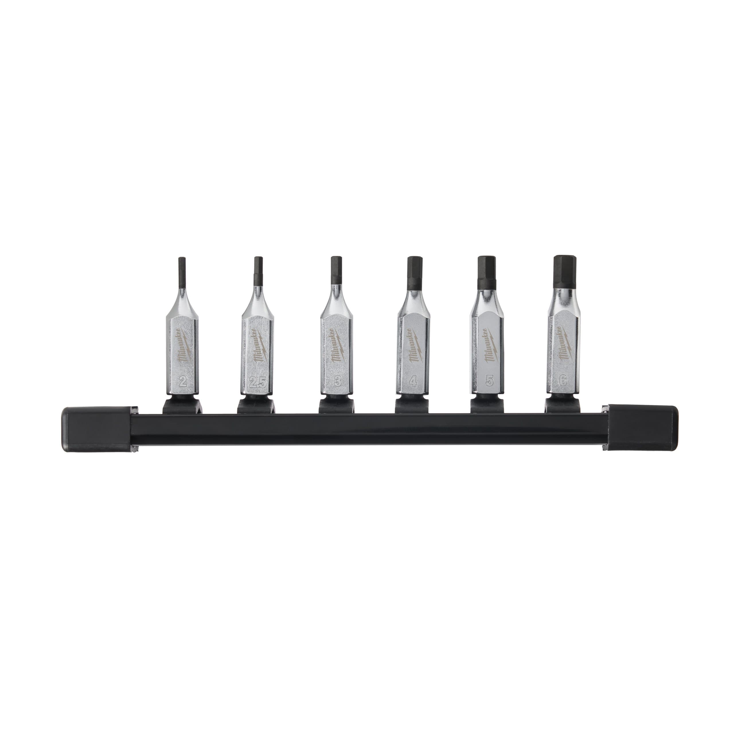 Milwaukee 1/4" Drive Metric Hex Bit Socket Set - 6 pc