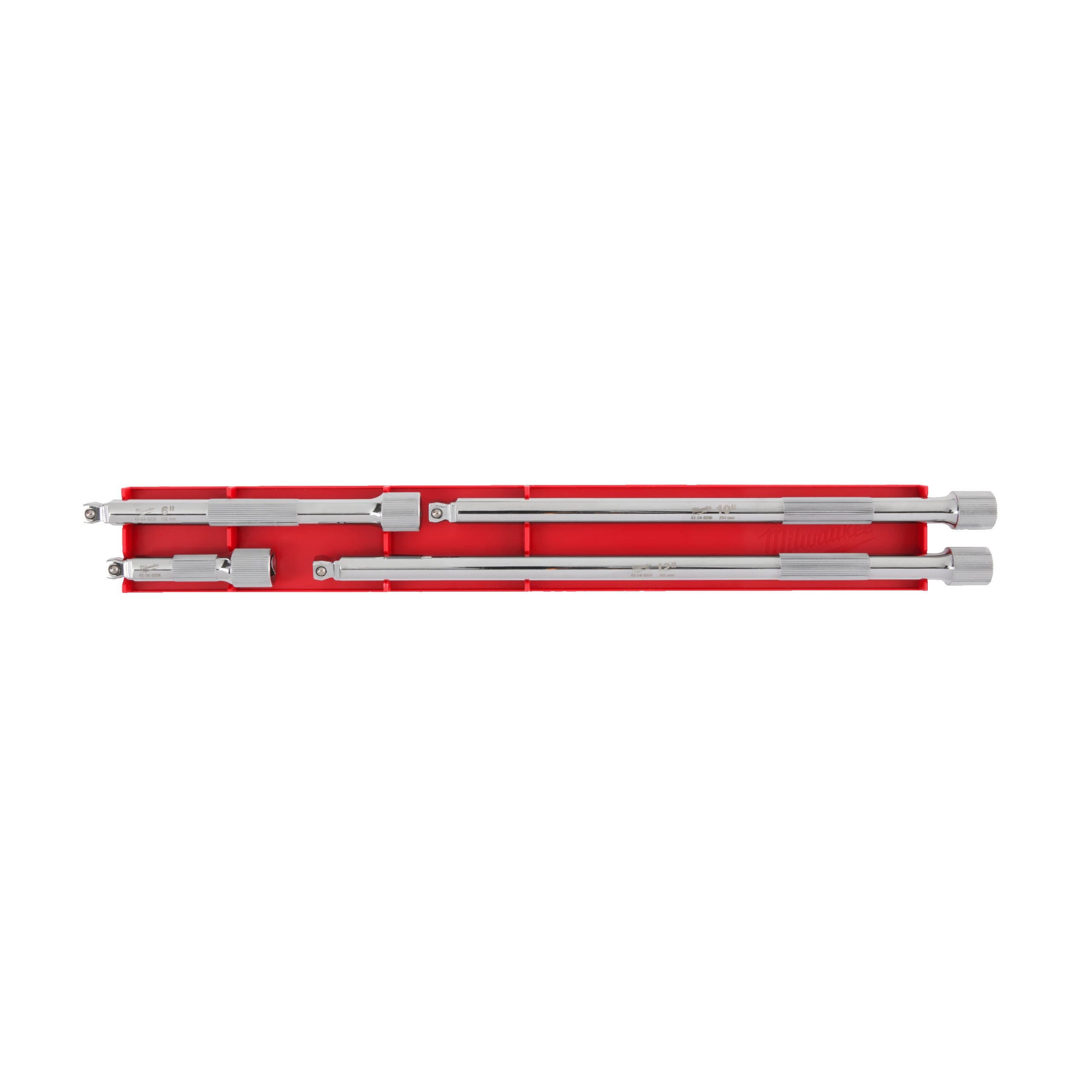 Milwaukee 1/4" Drive Wobble Extension Set - 4 pc
