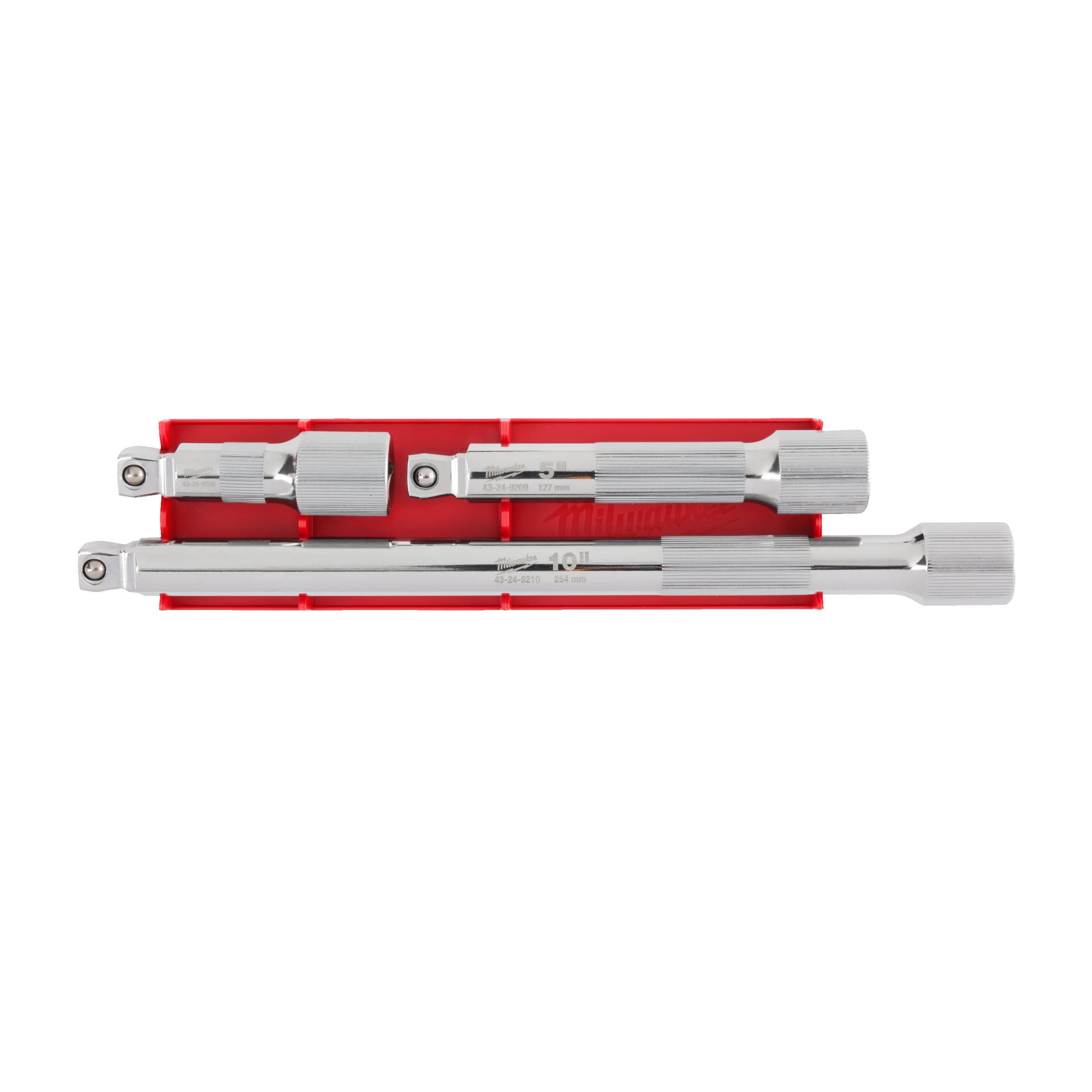 Milwaukee 1/2" Drive Wobble Extension Set - 3 pc