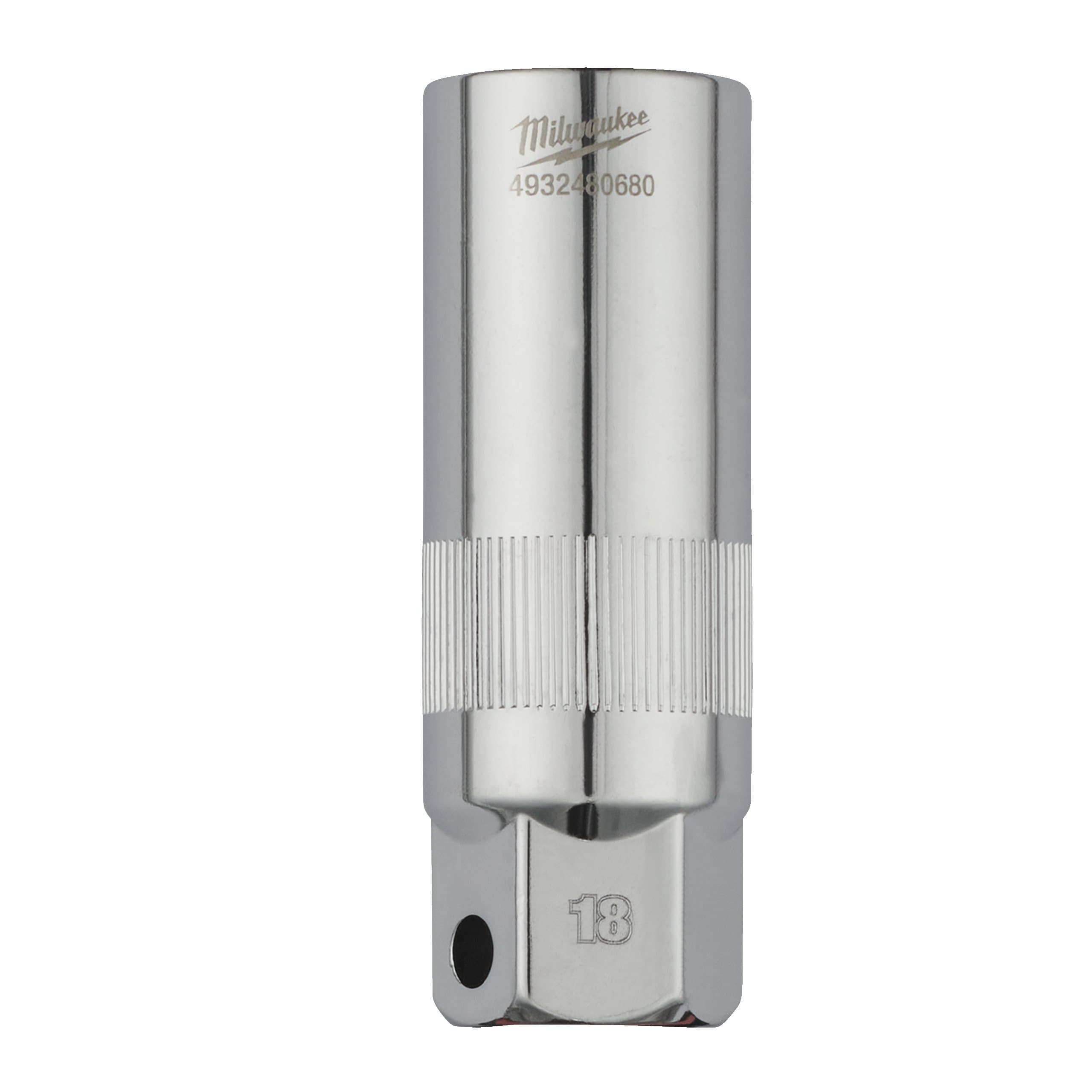 Milwaukee 3/8" Drive Spark Plug Socket - 18 mm