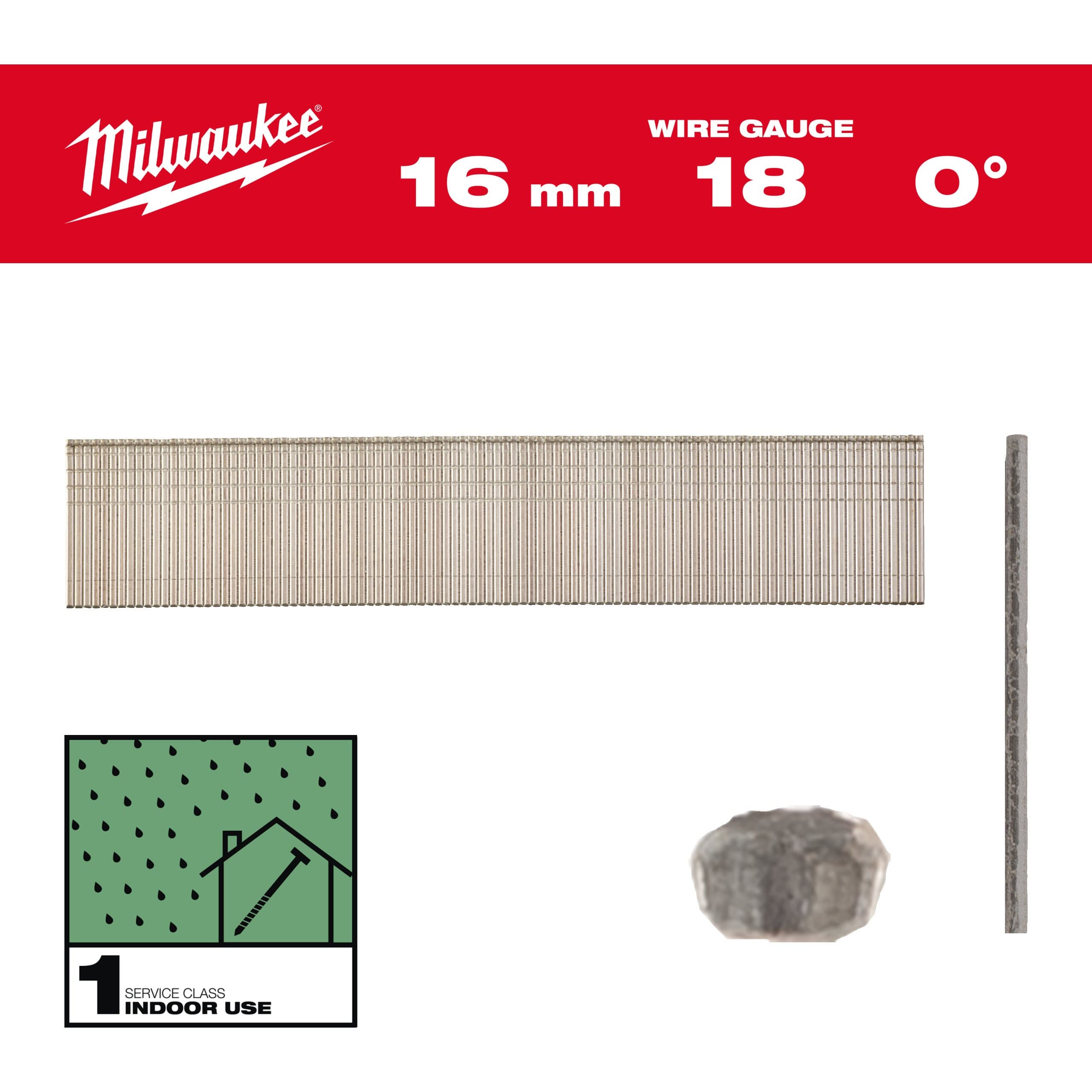Milwaukee 18G / 16 mm / RC / G / SC1 - 10.000 pc