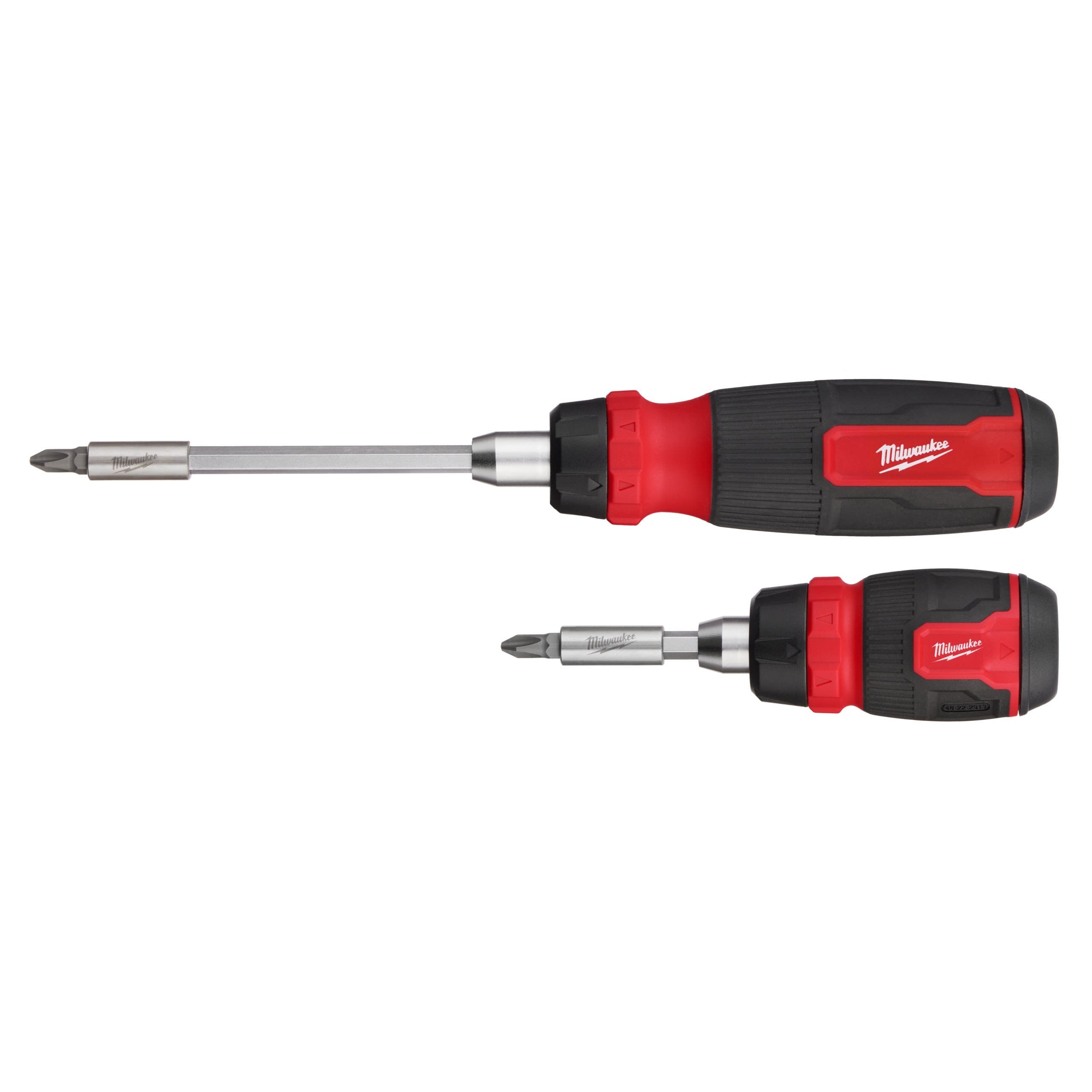 Milwaukee 2 pc Ratcheting and Compact Ratcheting Multi-Bit Screwdriver Kit