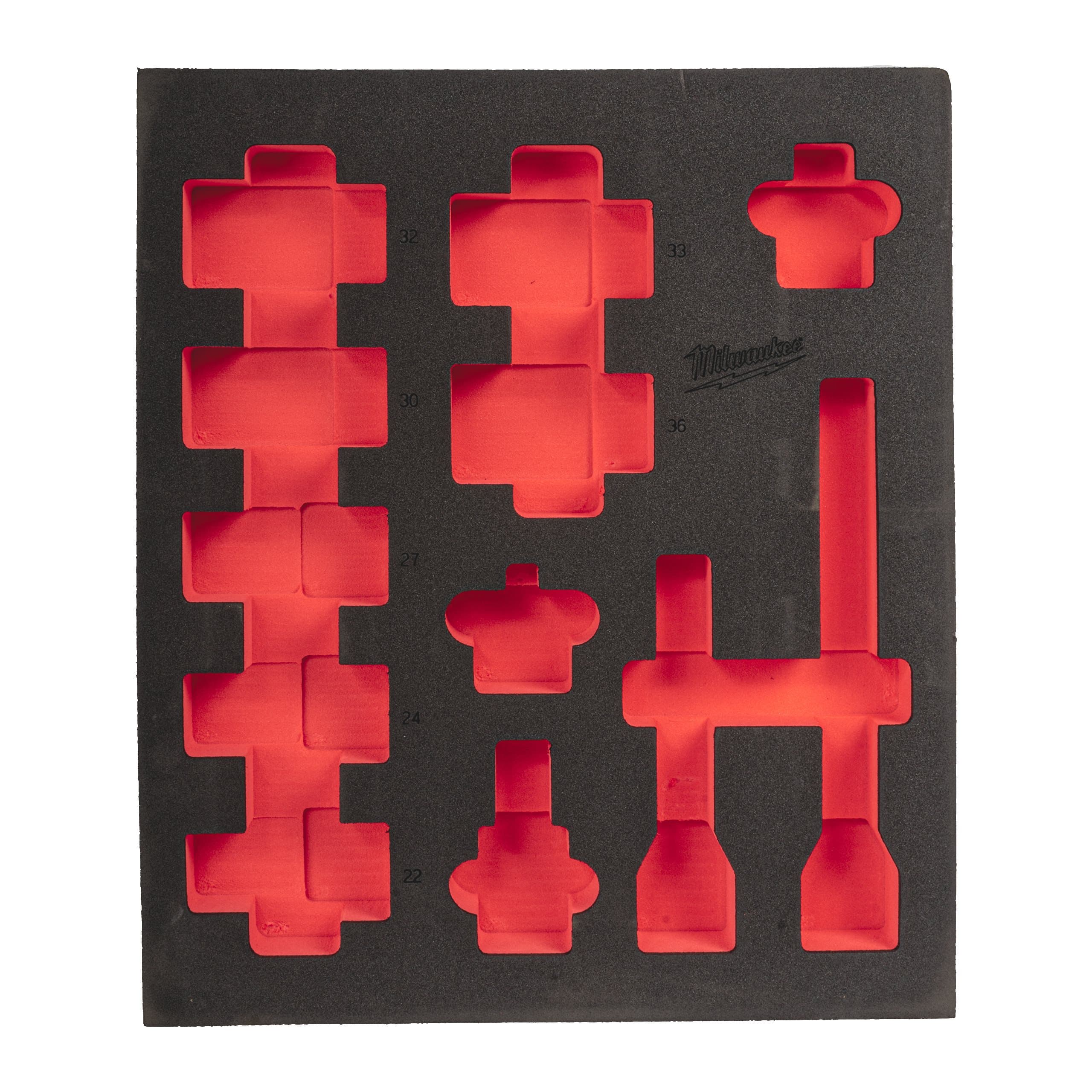 Milwaukee 3/4" Sockets deep foam set 1 (12 pc)