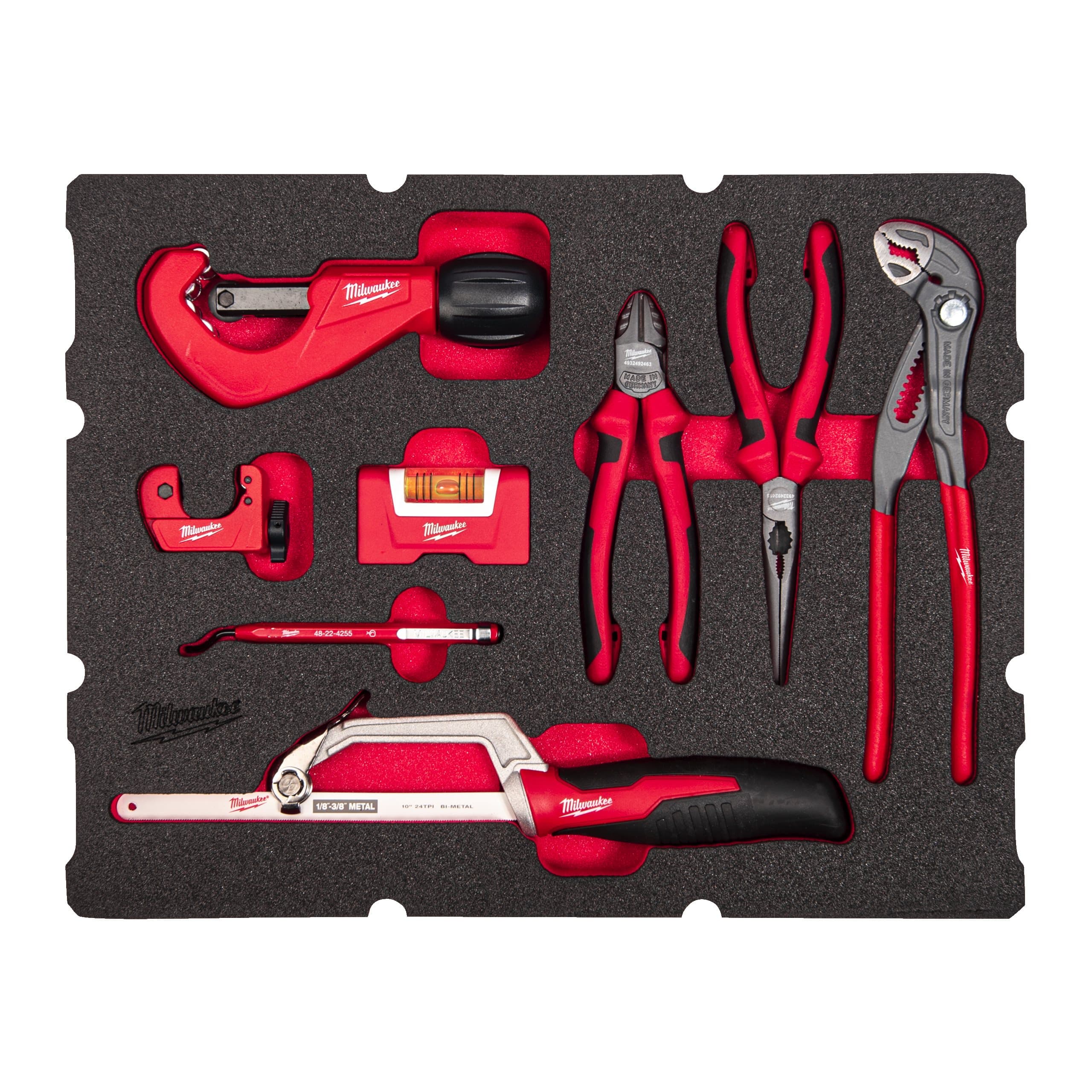 Milwaukee 8 pc Packout Drawer Plumbing Foam Insert Set