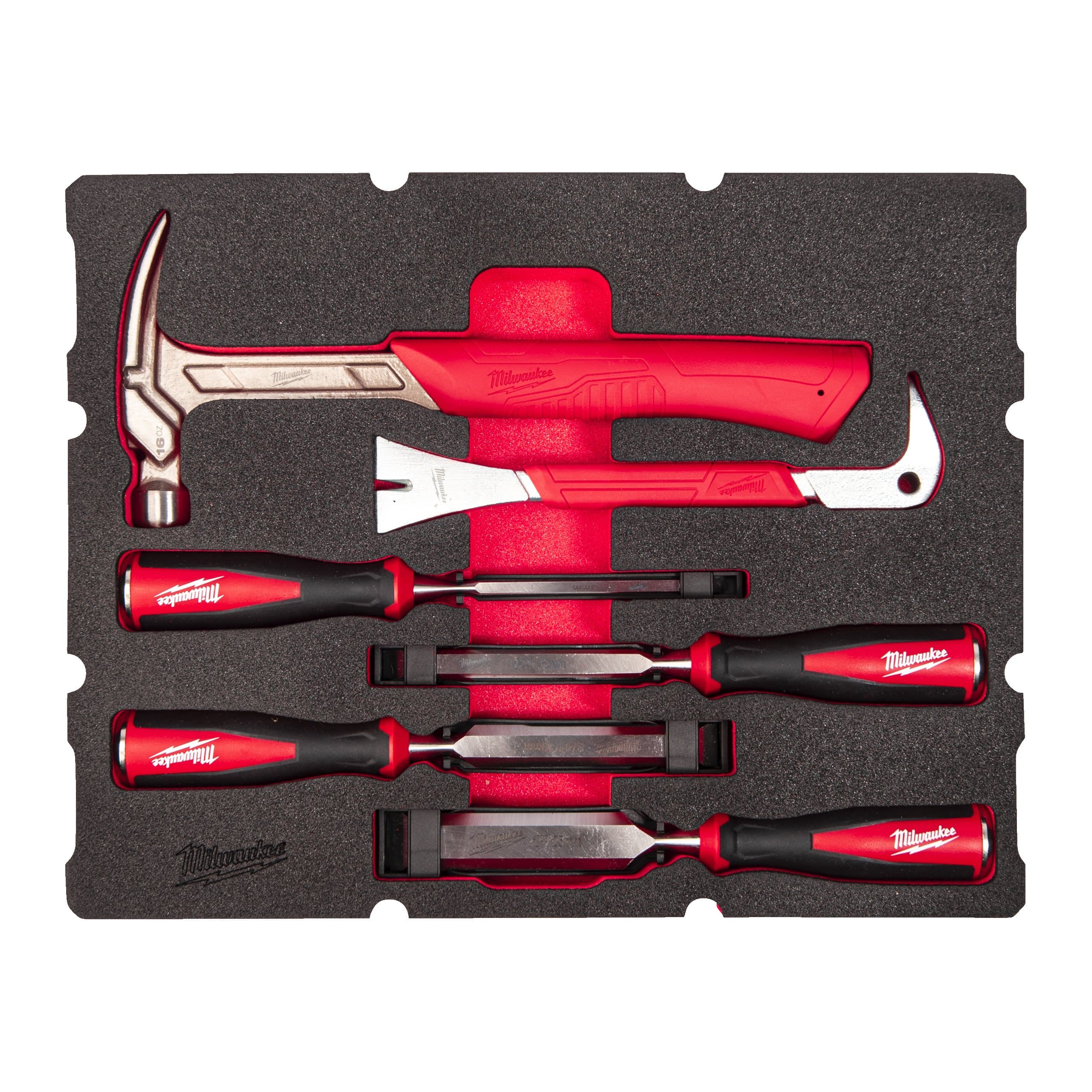 Milwaukee 6 pc Packout Drawer Woodworking Foam Insert Set