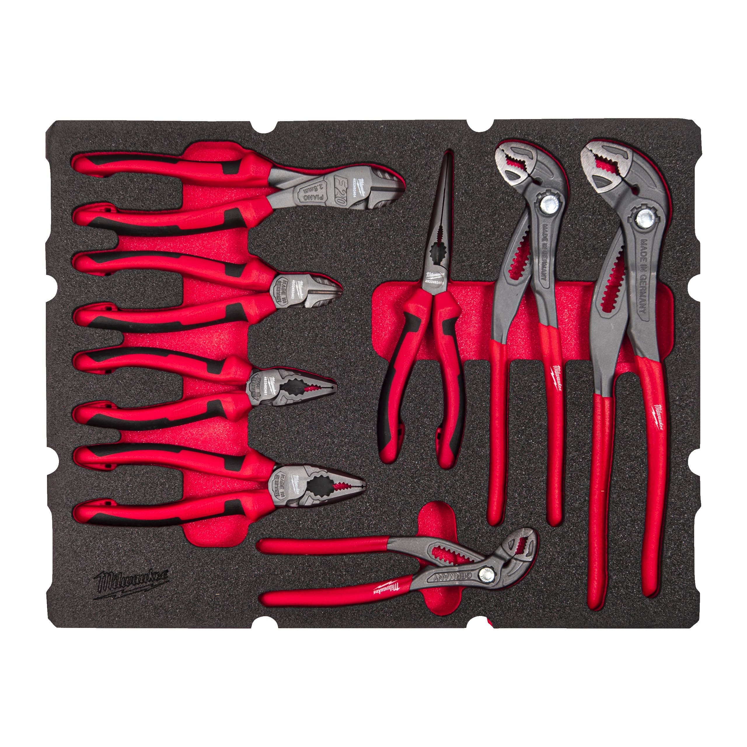 Milwaukee 8 pc Packout Drawer Pliers Foam Insert Set